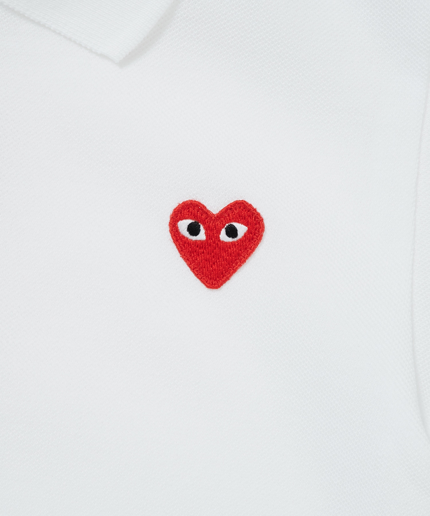 AX-T505-100 KIDS T-SHIRT RED EMBLEM polo PLAY COMME des GARCONS