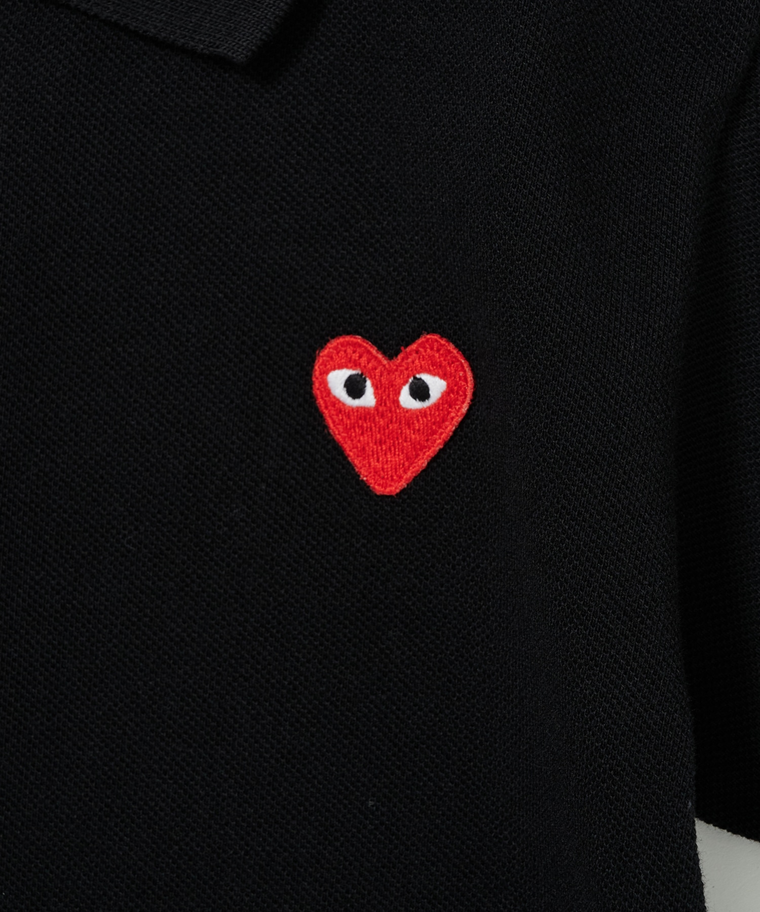 AX-T505-100 KIDS T-SHIRT RED EMBLEM polo PLAY COMME des GARCONS