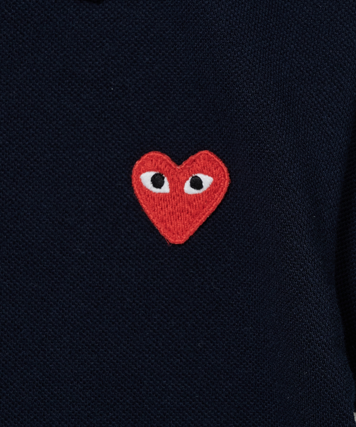 AX-T505-100 KIDS T-SHIRT RED EMBLEM polo PLAY COMME des GARCONS