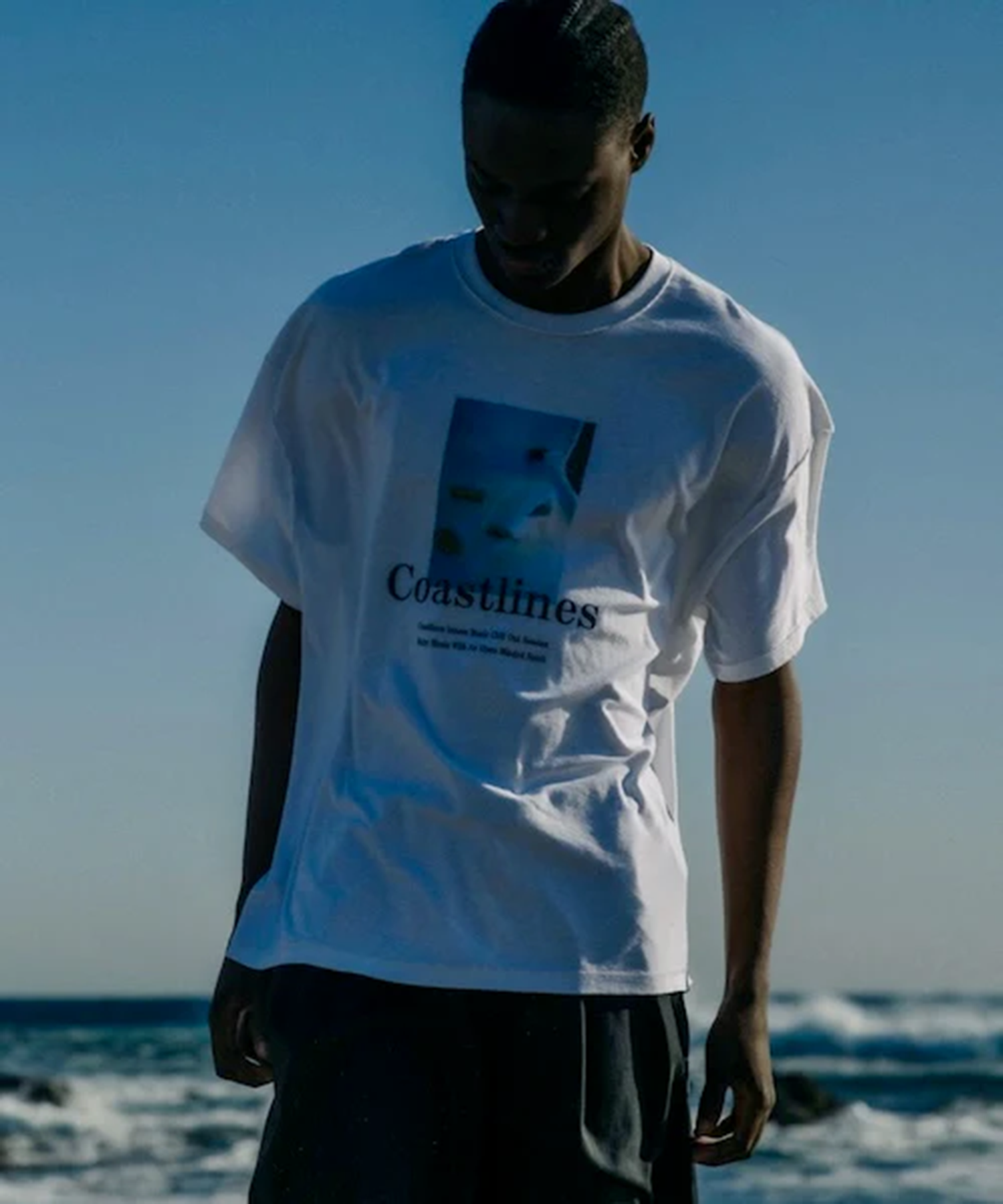 Coastlines T-SHIRT with cassette tape is-ness