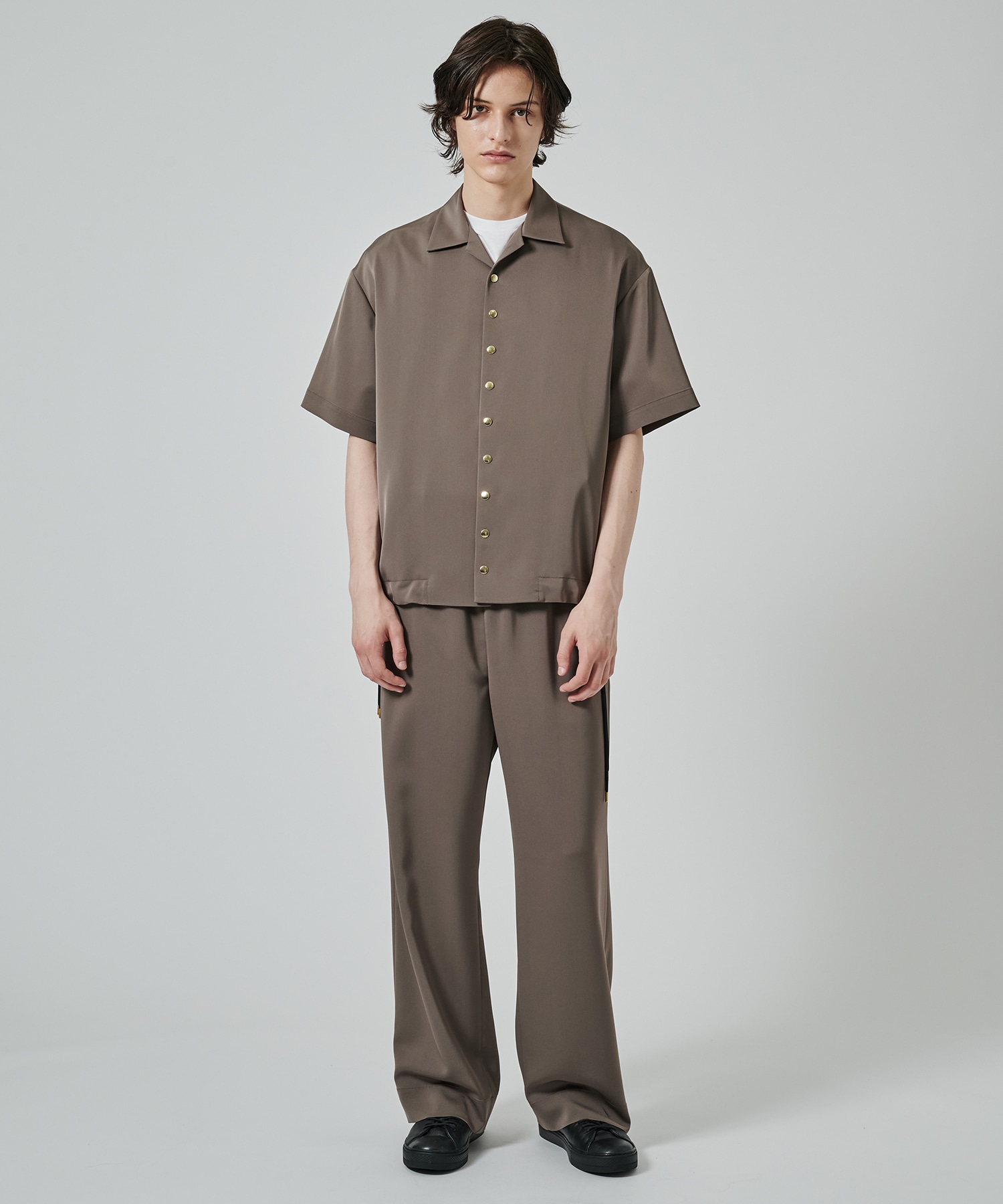 Dry Stretch Twill Side Drawstring Relux Wide Pant CULLNI