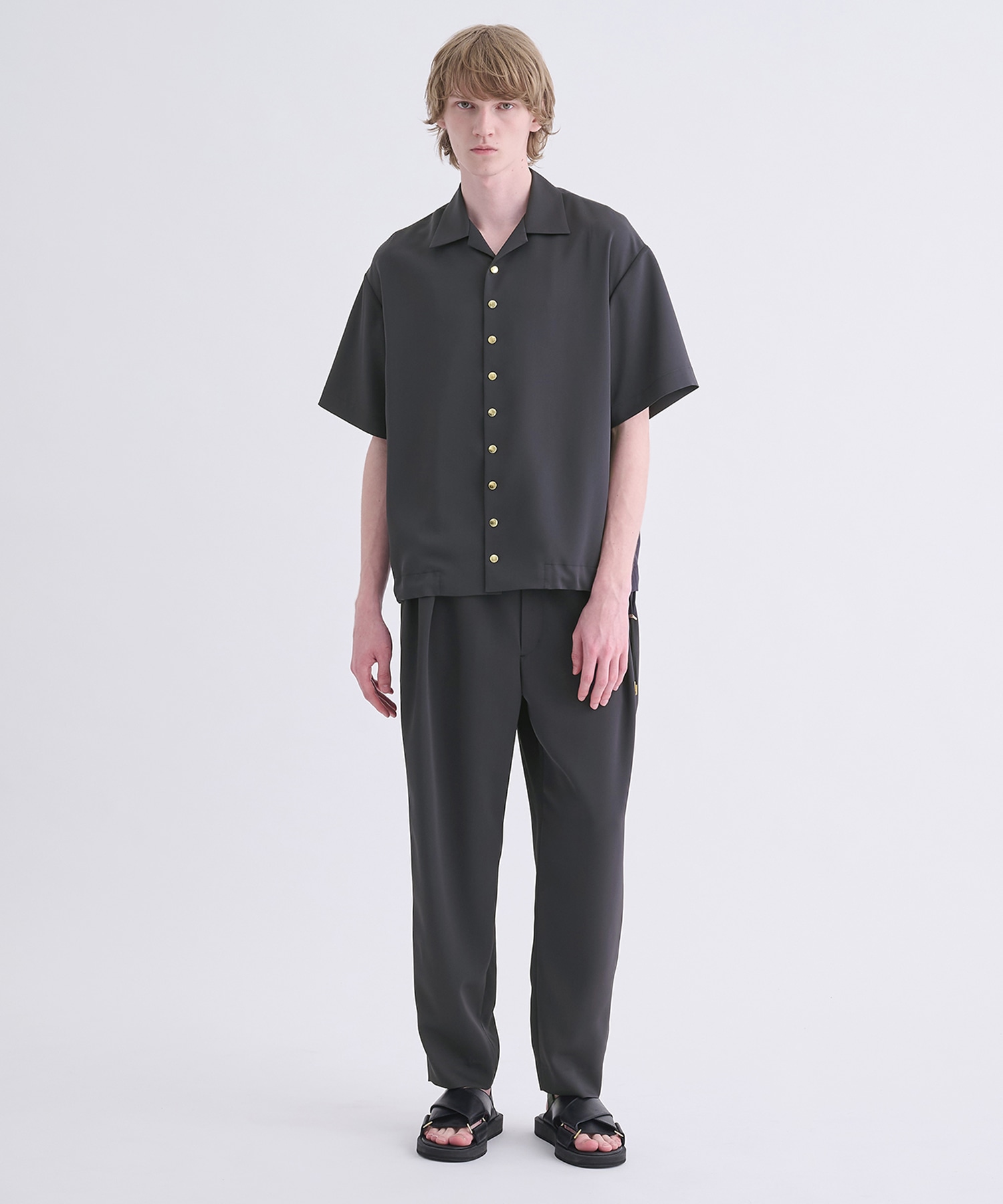 〈別注〉 Dry Stretch Twill Side Drawstring Relax Wide Tapered Pa CULLNI