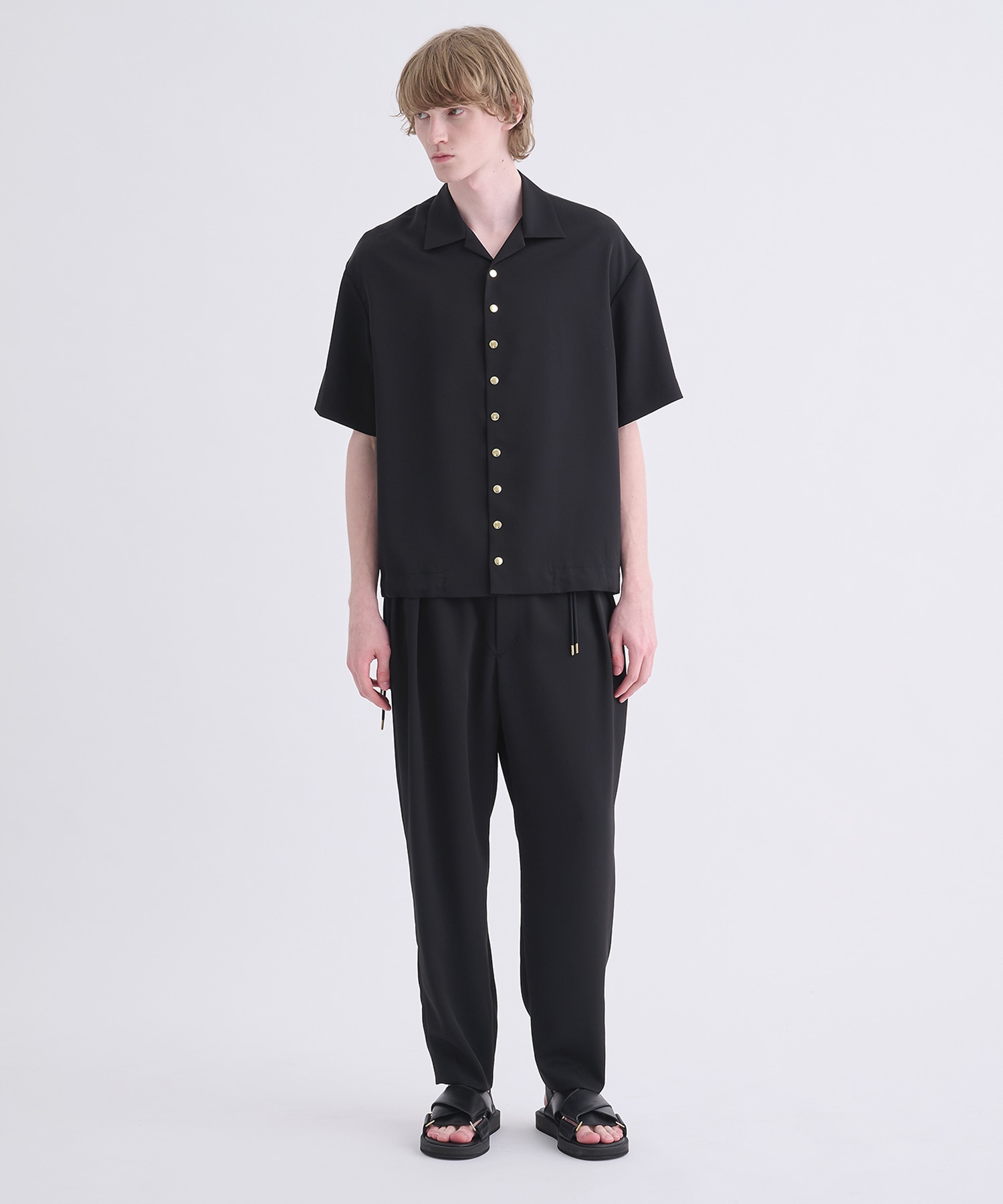 〈別注〉 Dry Stretch Twill Side Drawstring Relax Wide Tapered Pa CULLNI