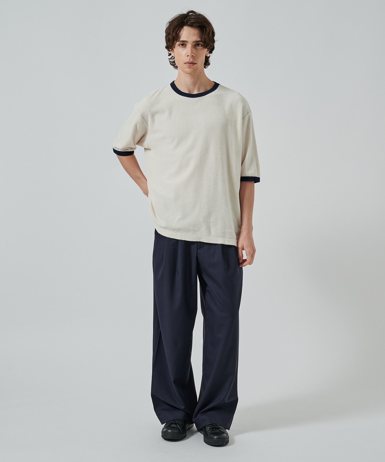 TRIPLE PLEATED EASY TROUSERS MARKAWARE/marka
