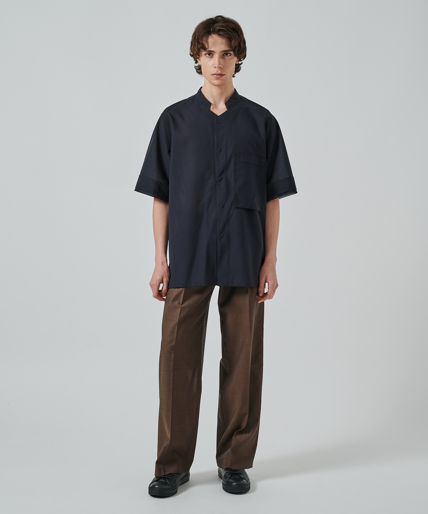 別注 TWO TUCKS WIDE TROUSERS IRENISA