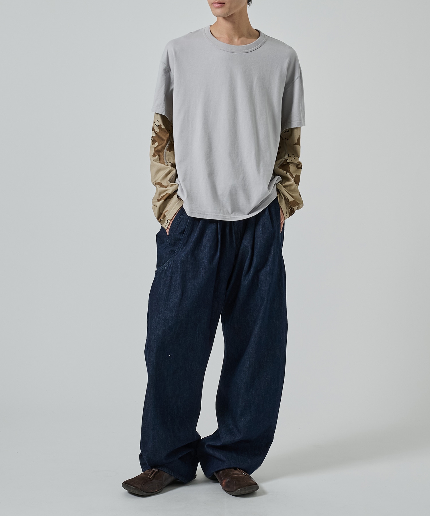 別注 CURVED LEG UTILITY TROUSERS NVRFRGT