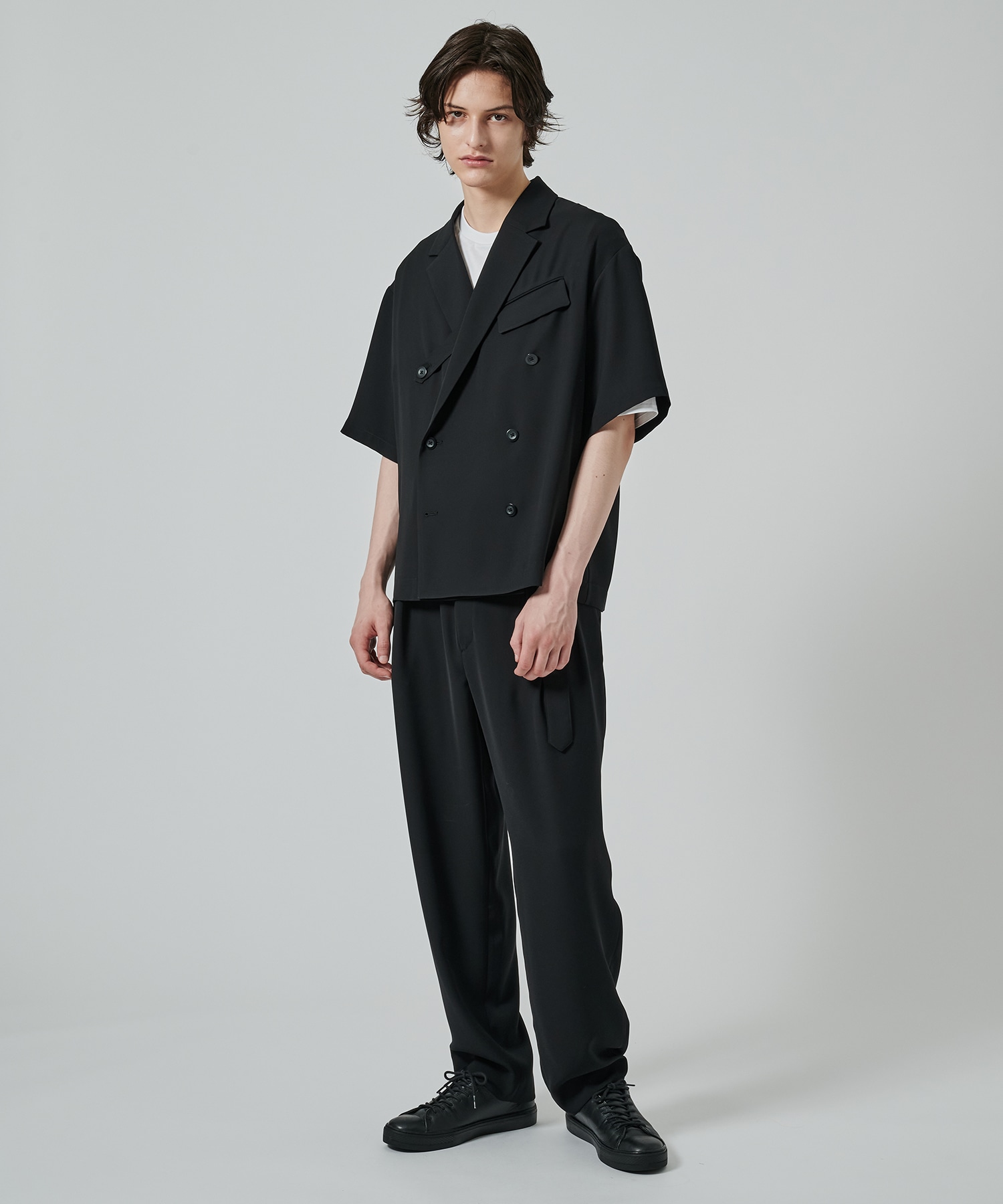 〈別注〉2Tuck Pants with Long Belt for STUDIOUS CULLNI