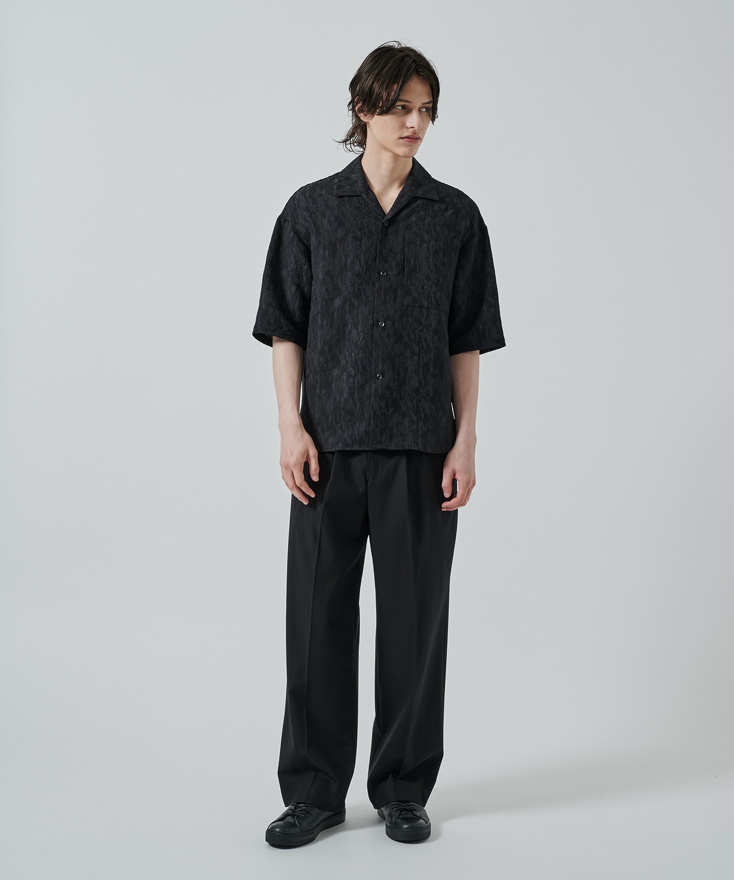 GANSHIN DRILL WIDE SLACKS STUDIOUS
