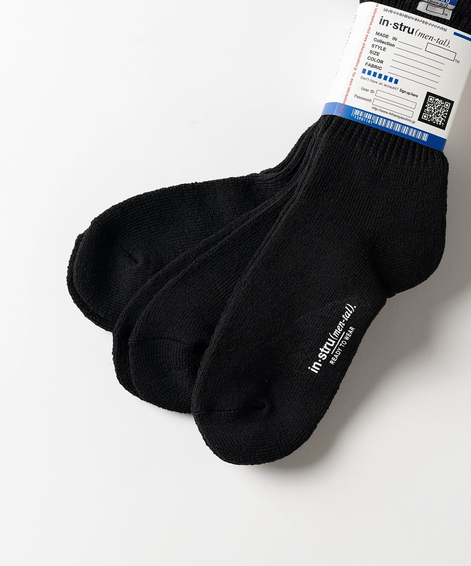 3 PAIRS SOCKS in・stru(men-tal)