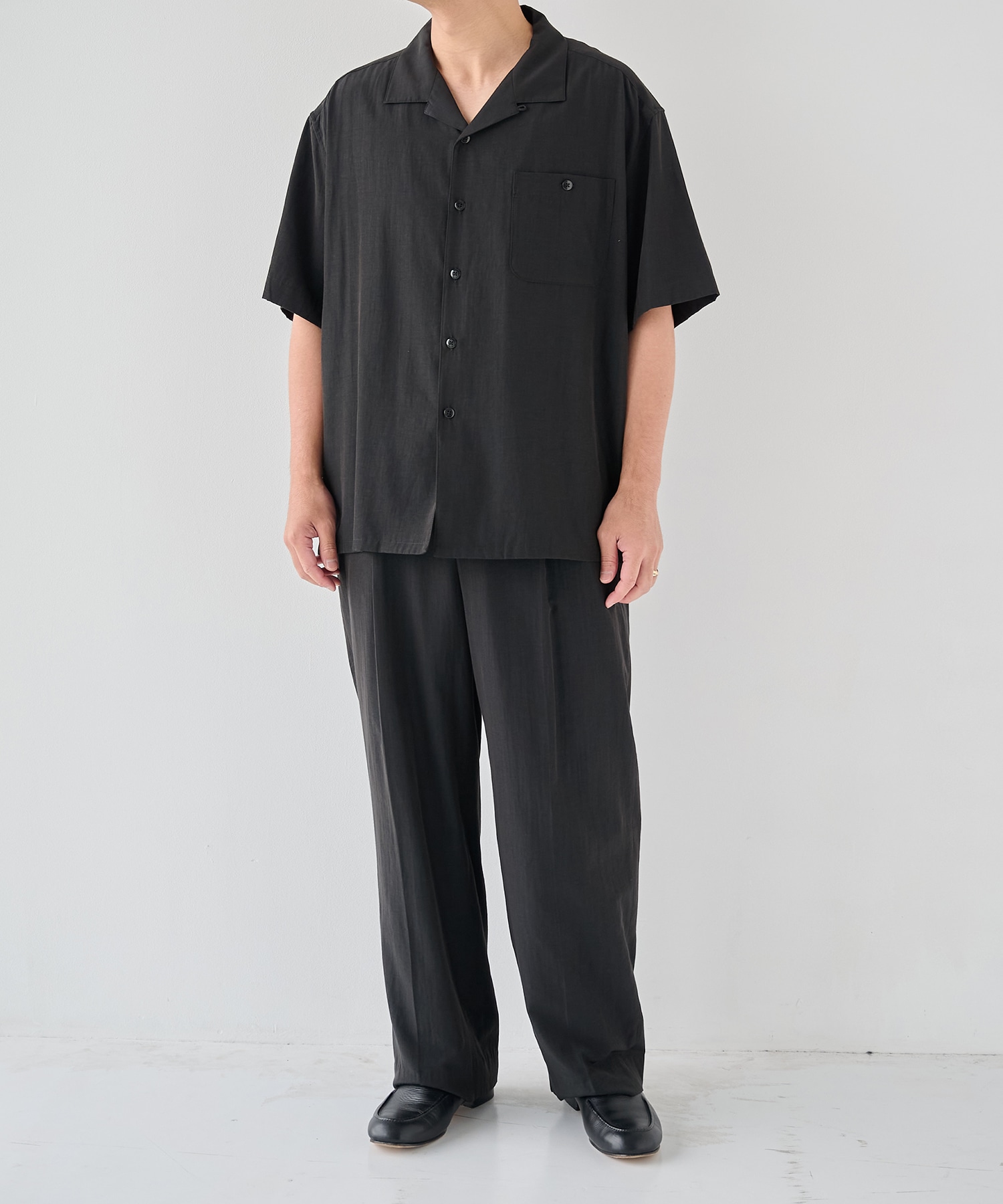別注 Short Sleeve Open Collar Shirt soe