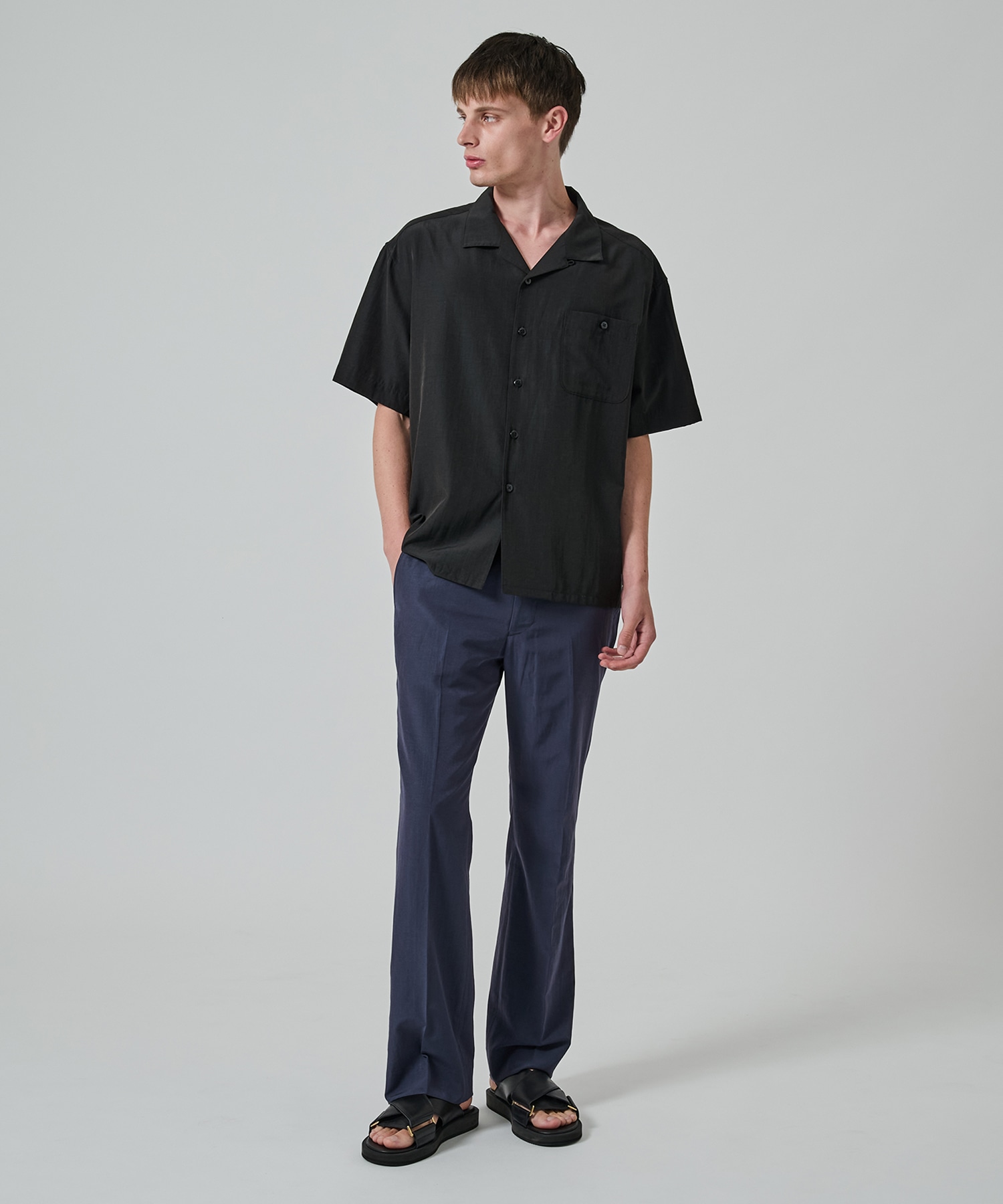 別注 Short Sleeve Open Collar Shirt soe