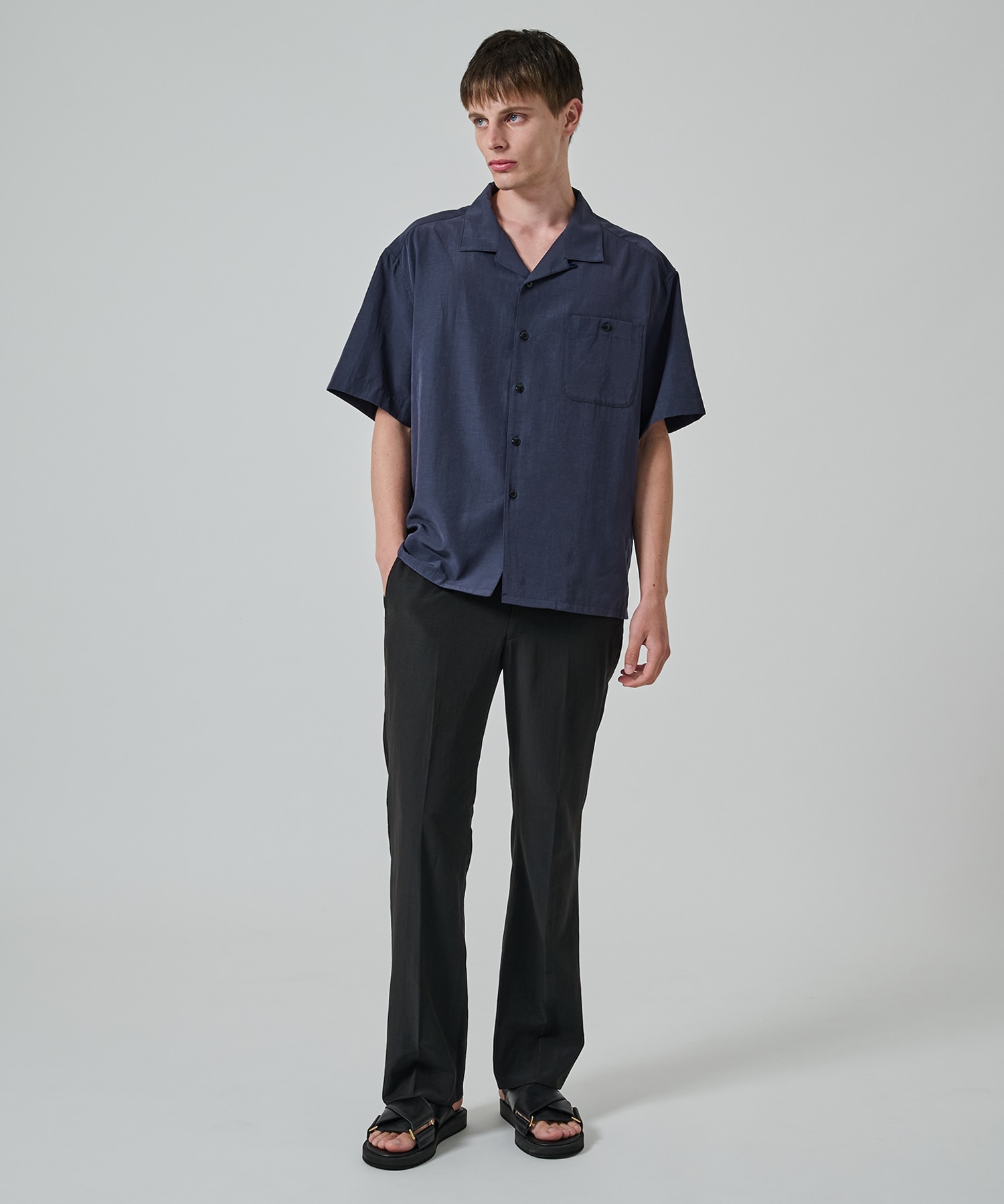 別注 Short Sleeve Open Collar Shirt soe