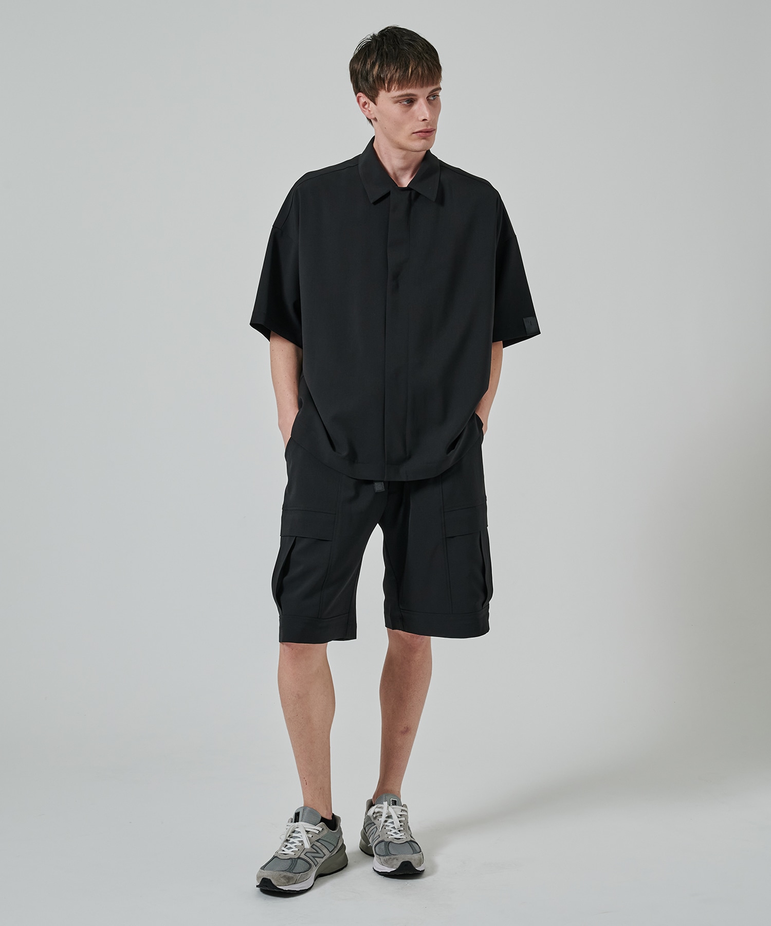 2251-SH58-003 ZIP UP HALF SLEEVE SHIRT N.HOOLYWOOD