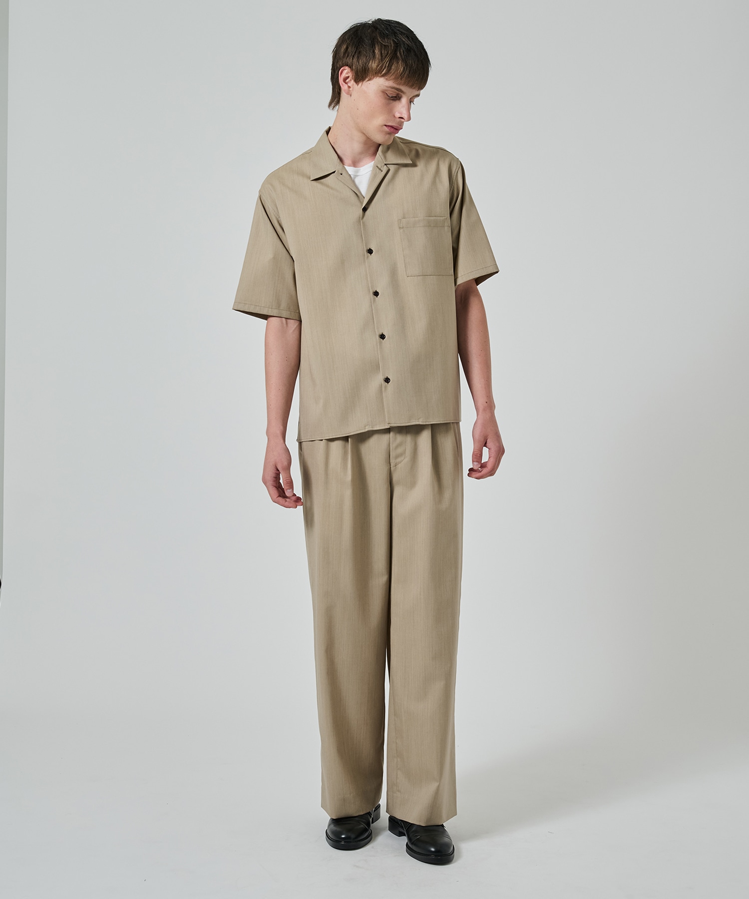 OPEN COLLAR S/S SHIRT MARKAWARE/marka