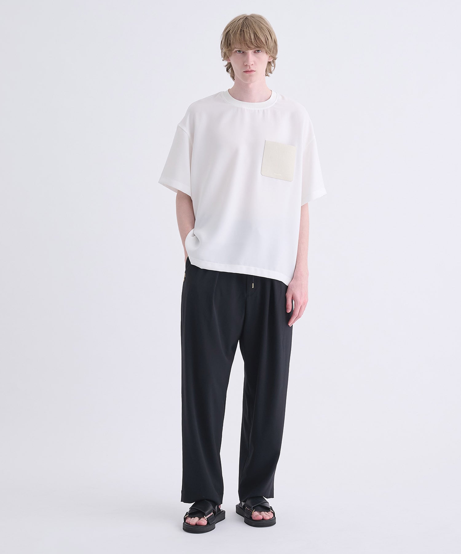 〈別注〉Sugoku Suzushii Leather Pocket S/S TEE CULLNI