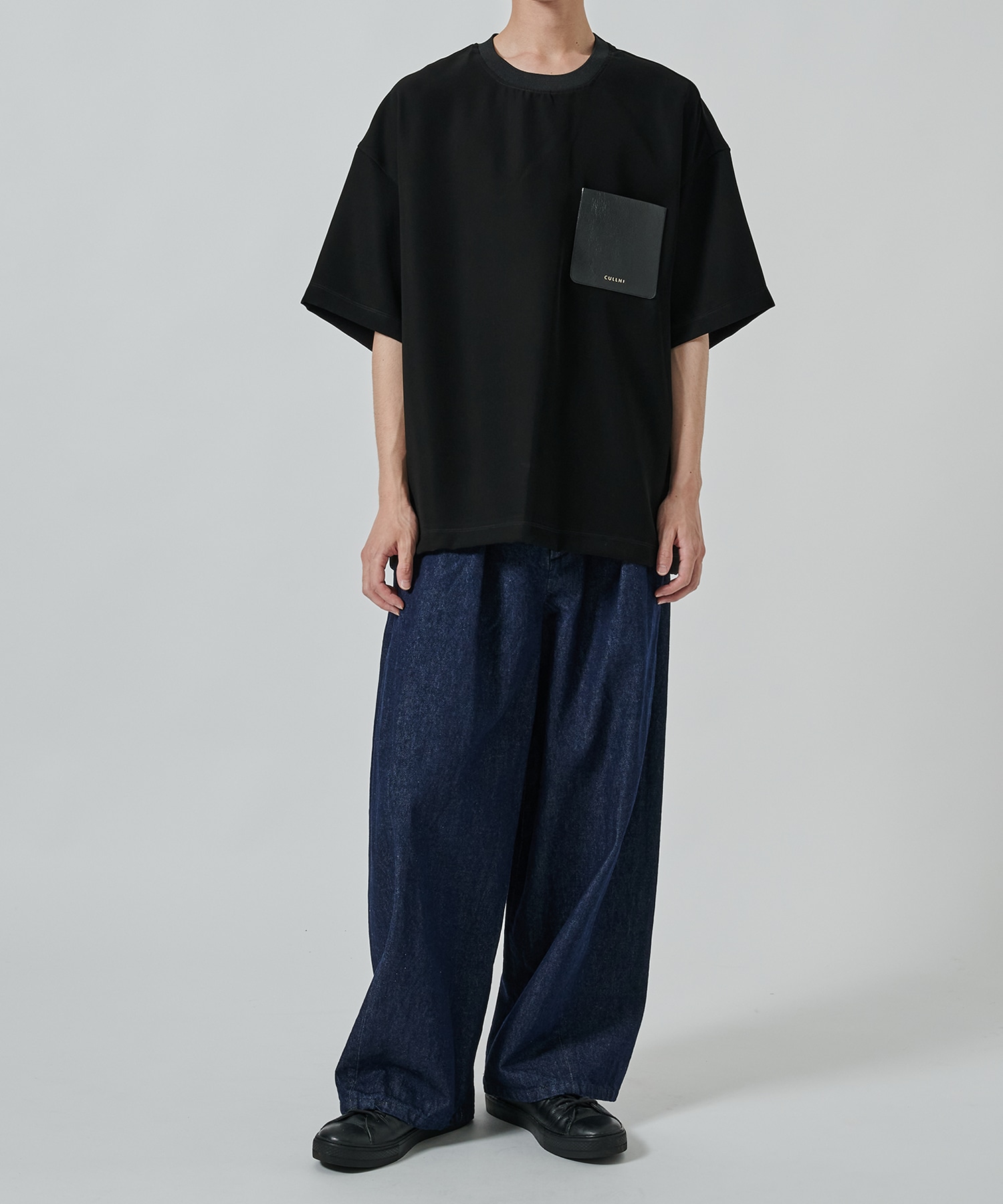 〈別注〉Sugoku Suzushii Leather Pocket S/S TEE CULLNI