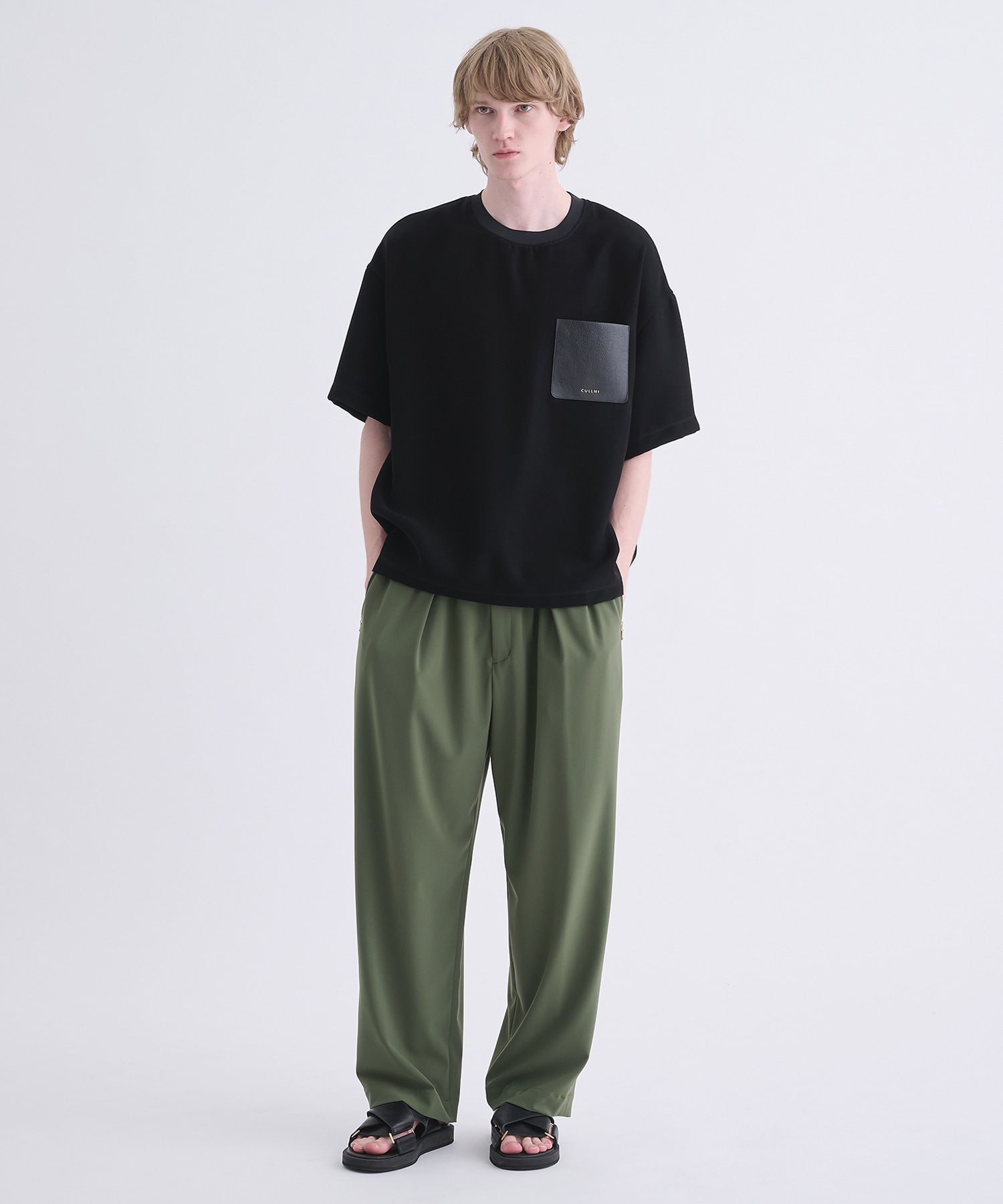 〈別注〉Sugoku Suzushii Leather Pocket S/S TEE CULLNI