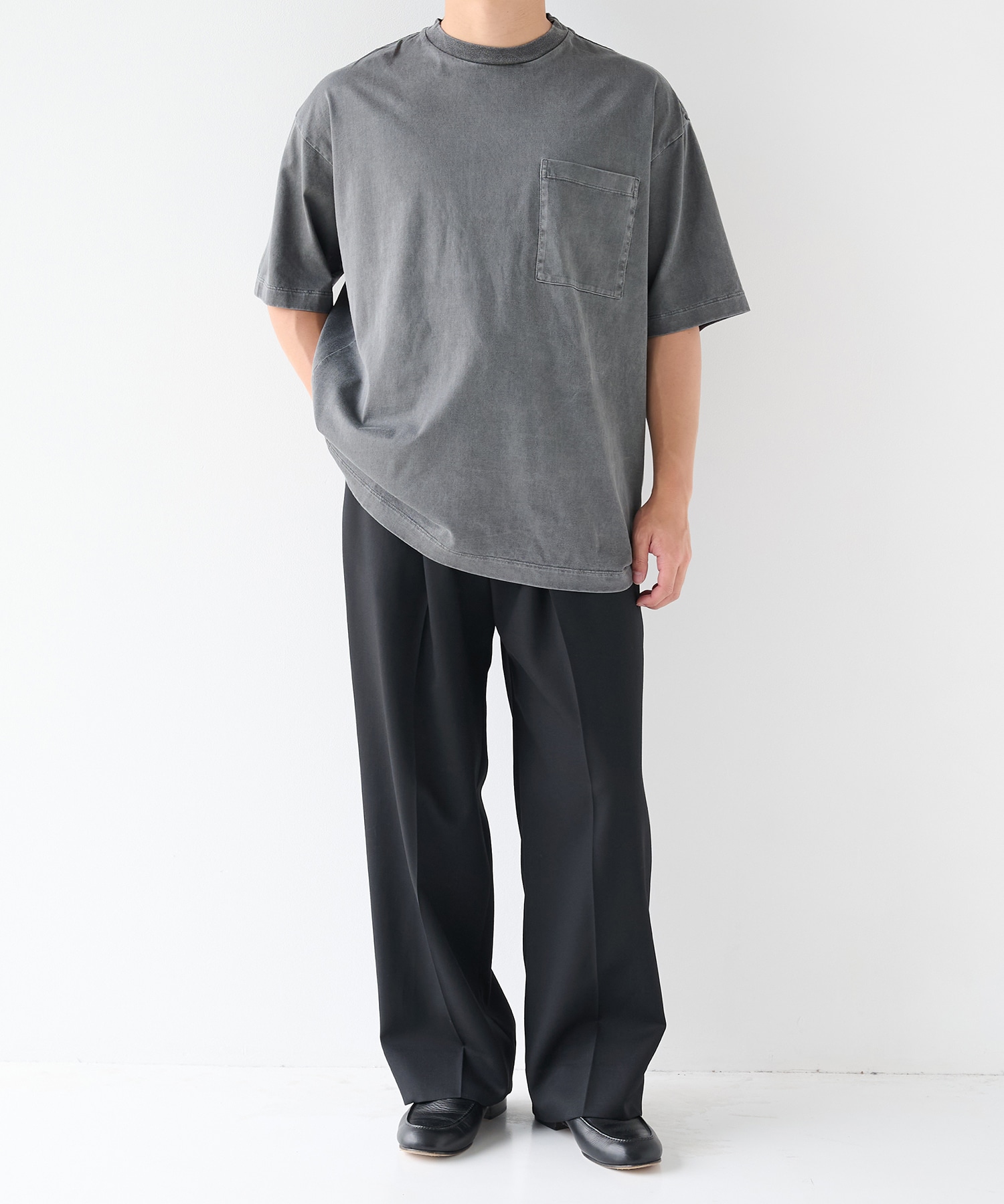 ガーメントダイ リラックスTシャツ STUDIOUS