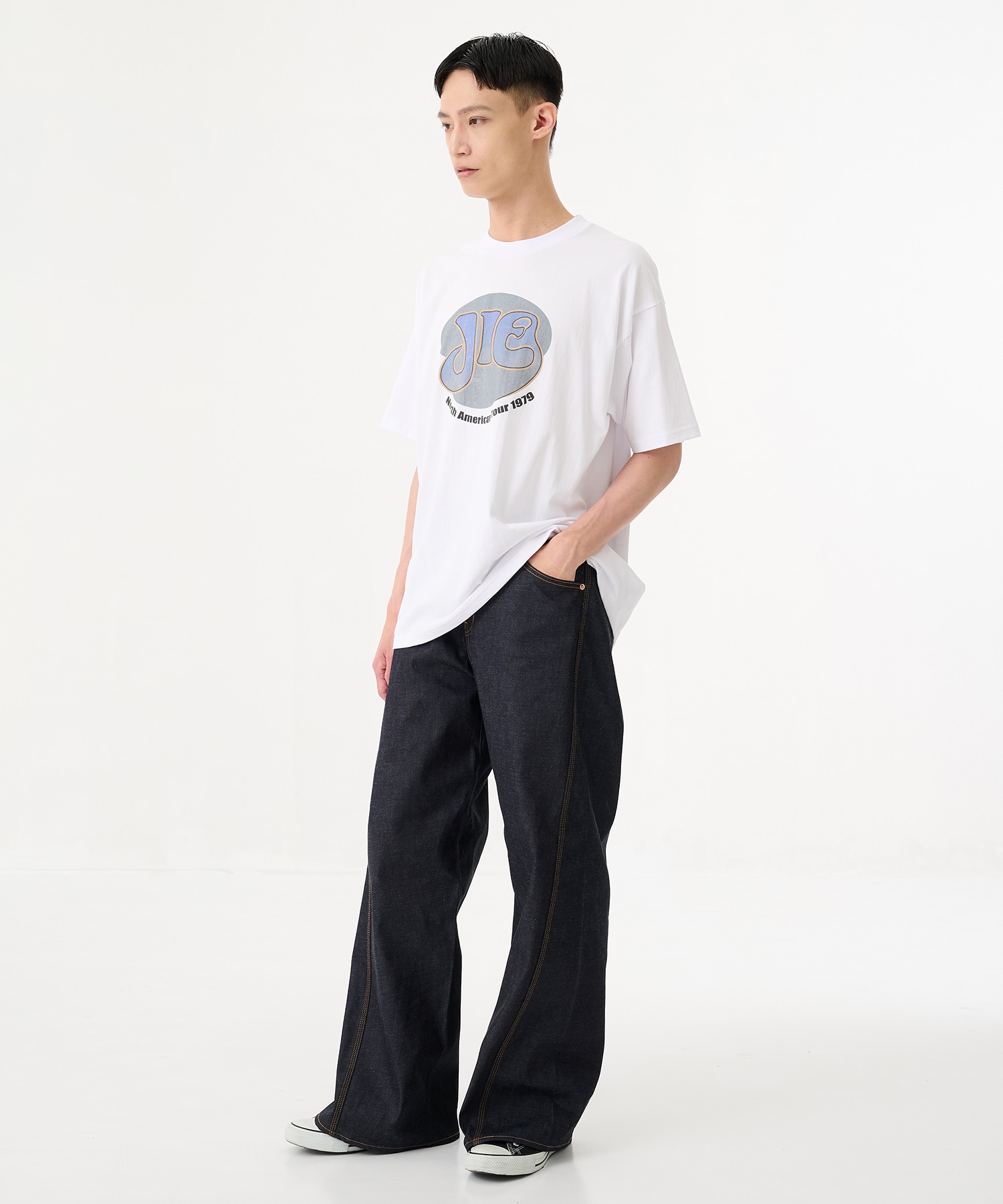 別注 FADE BAND TEE JieDa
