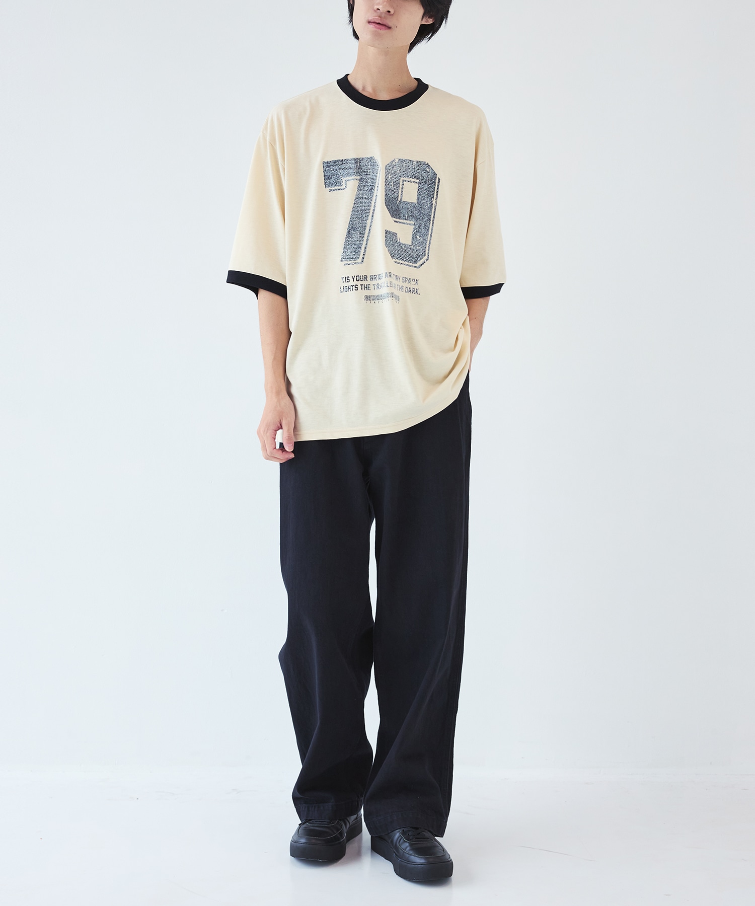 別注 RINGER TEE FACCIES