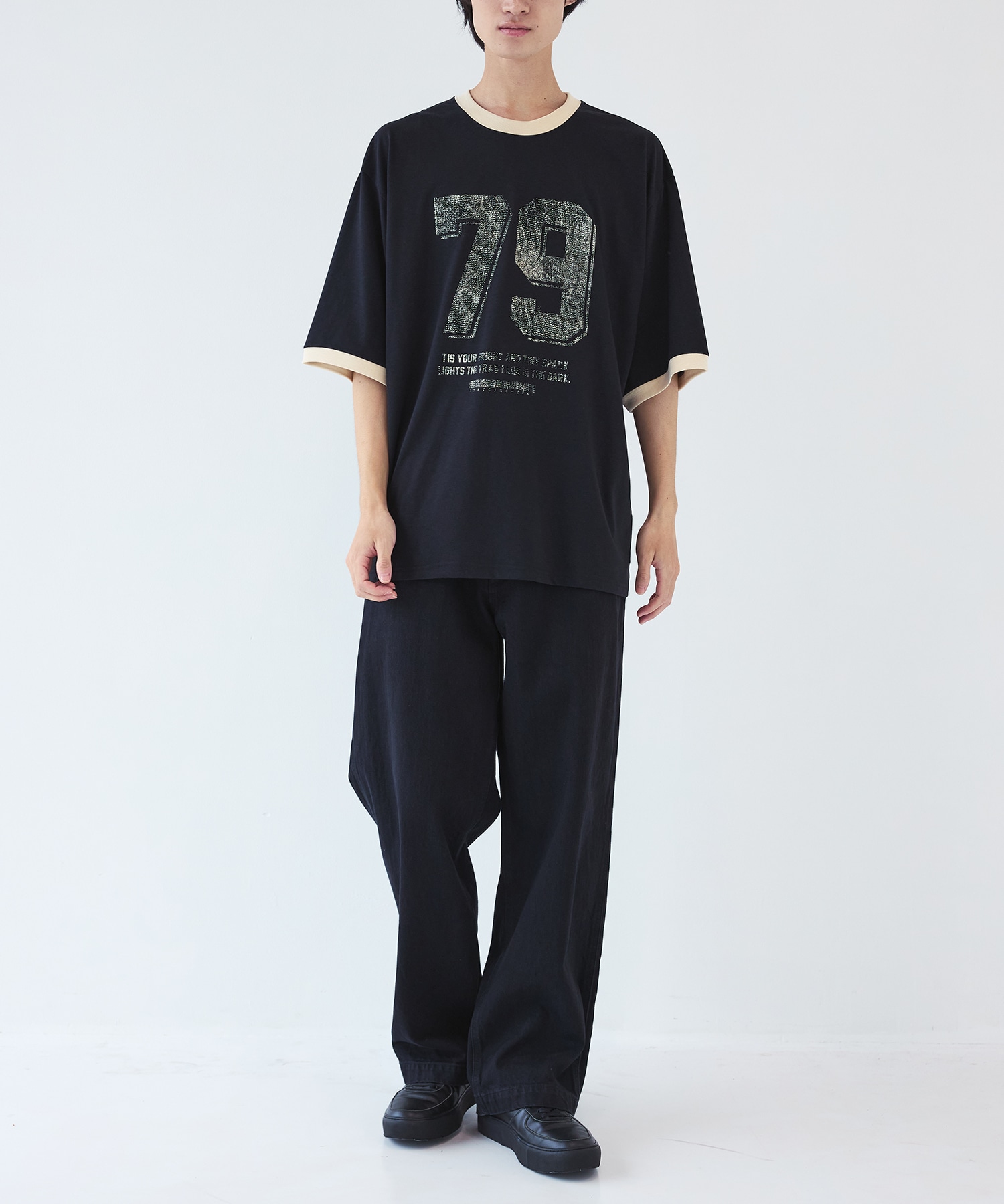 別注 RINGER TEE FACCIES