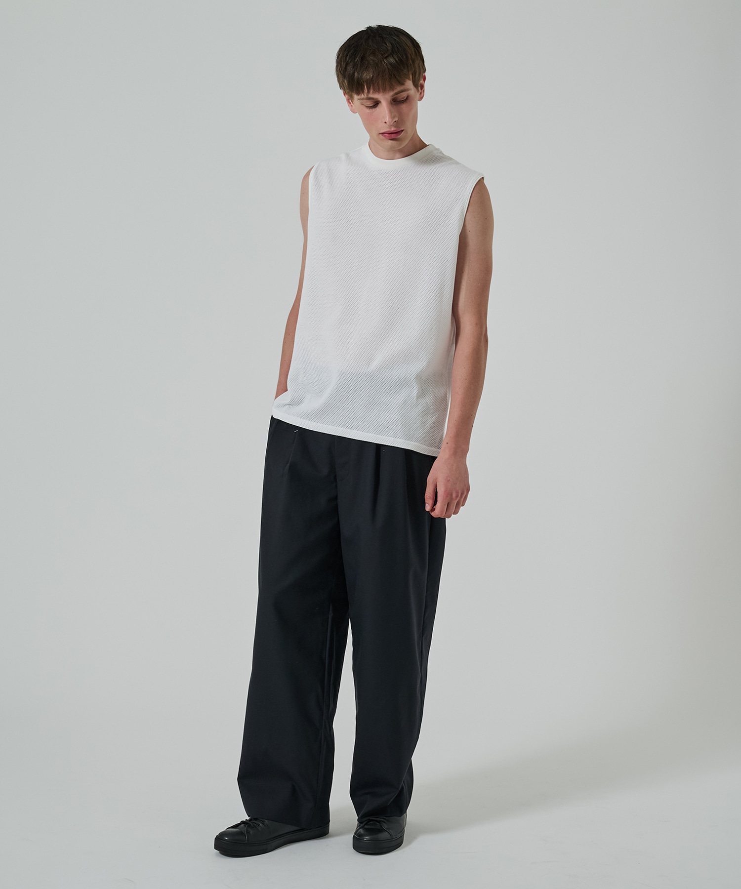 オーガニックコットンメッシュ / メッシュスリーブレスTEE MARKAWARE/marka