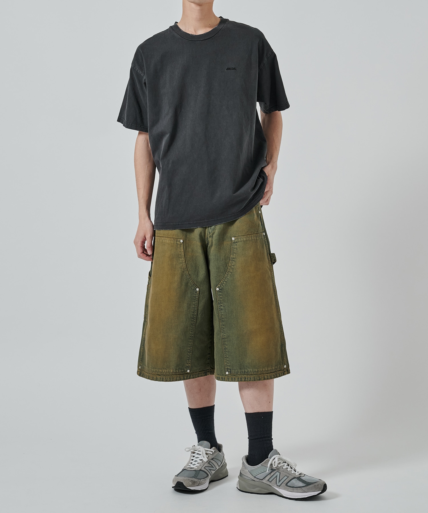 〈別注〉 DOUBLE KNEE DENIM SHORTS JieDa
