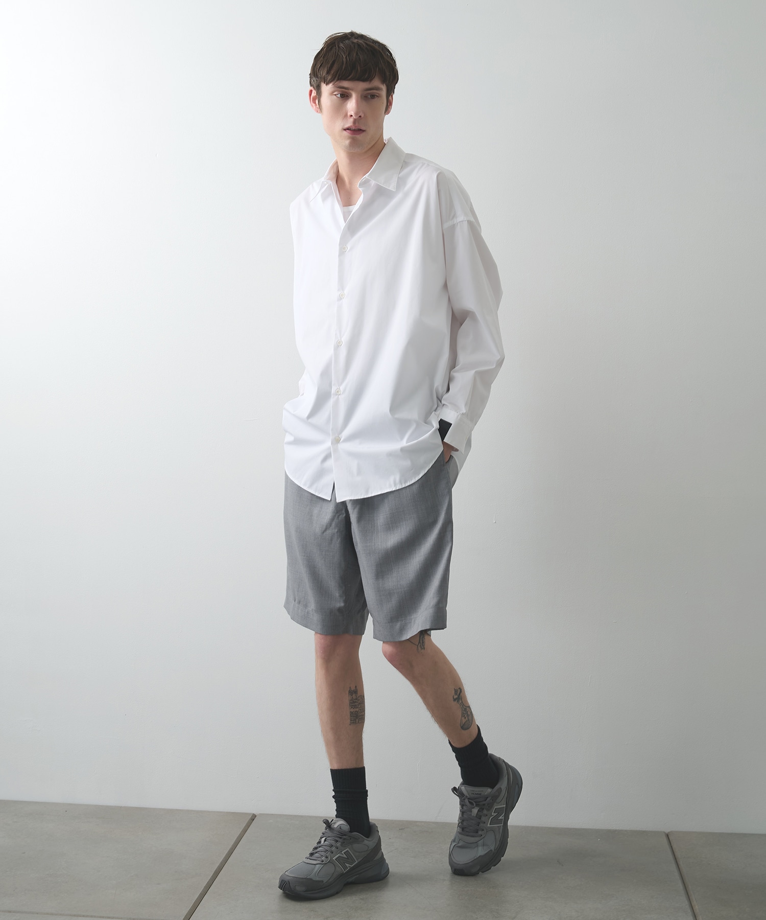 WEBBING BELT HALF PANTS N.HOOLYWOOD