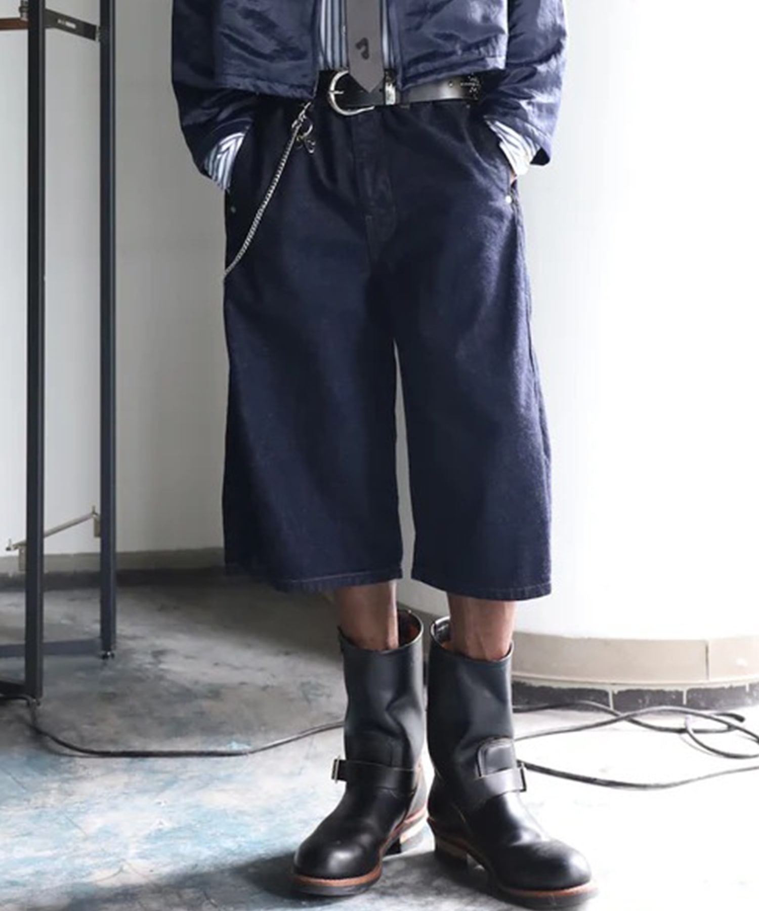 3D 3/4 DENIM PANTS JieDa