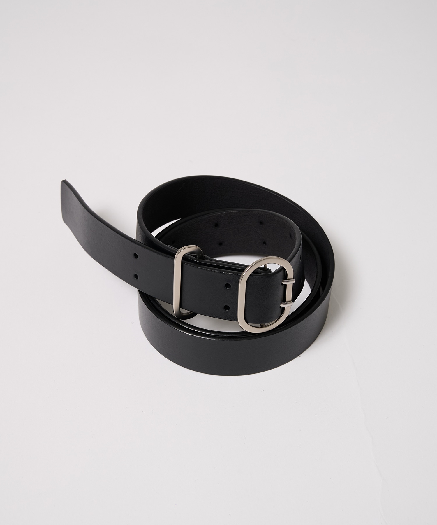 LEATHER DOUBLE PRONG BELT STUDIOUS