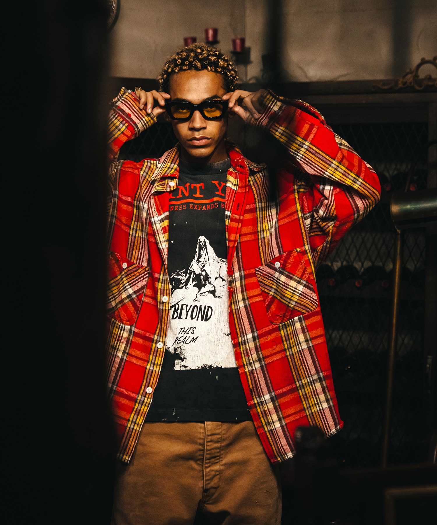 FLANNEL SHIRT / CHECK / SM-HR1-0000-042 SAINT M××××××