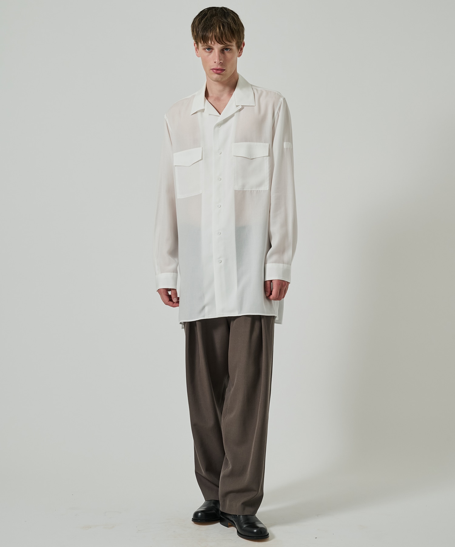 SUIT CDH OPEN COLLAR SHIRT Yohji Yamamoto