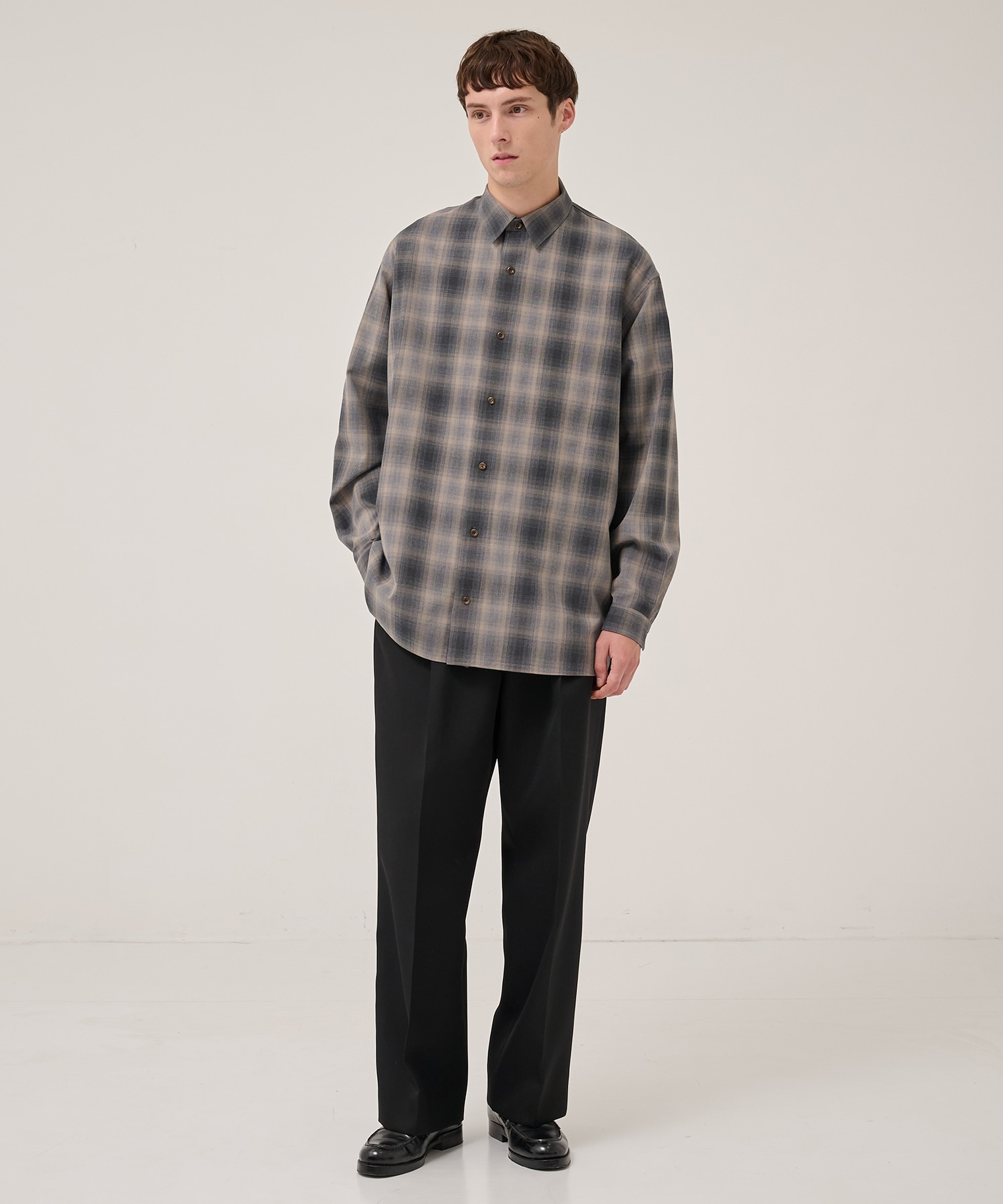 RERACS PERFECT SHIRT シャツ ブラック　サイズM(46) RERACS PERFECT SHIRT シャツ ブラック サイズM(46) - メルカリ