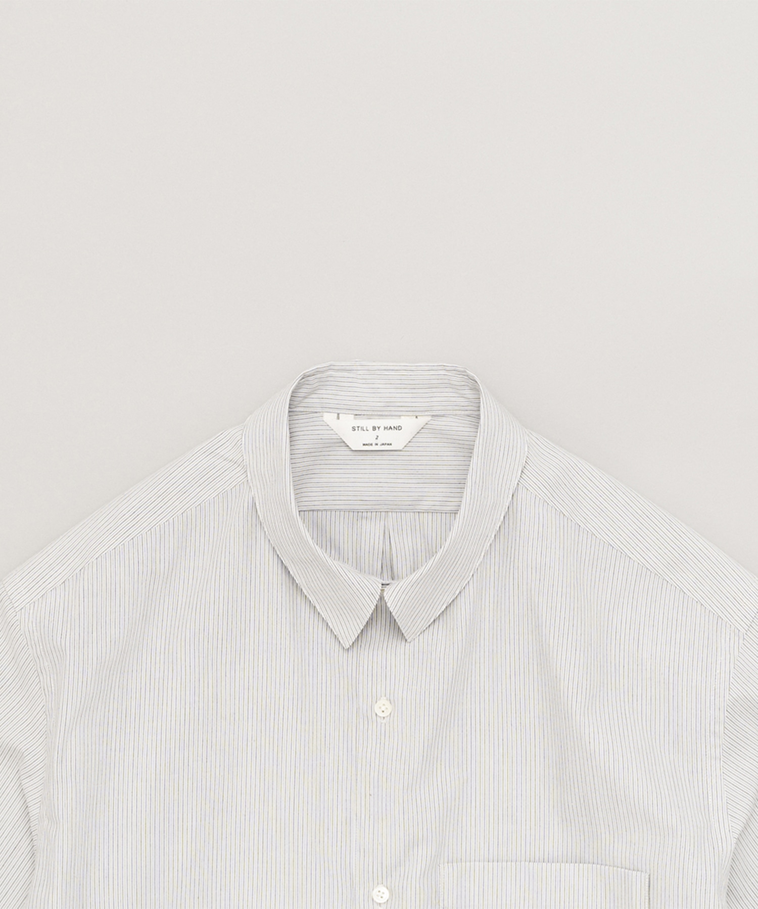 Regular collar stripe shirt 