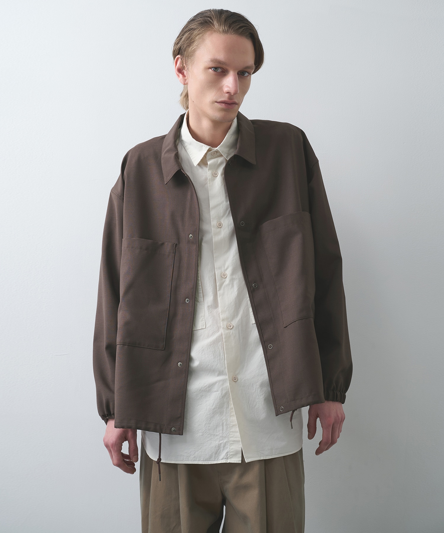 Garment-dye over shirt STILL BY HAND