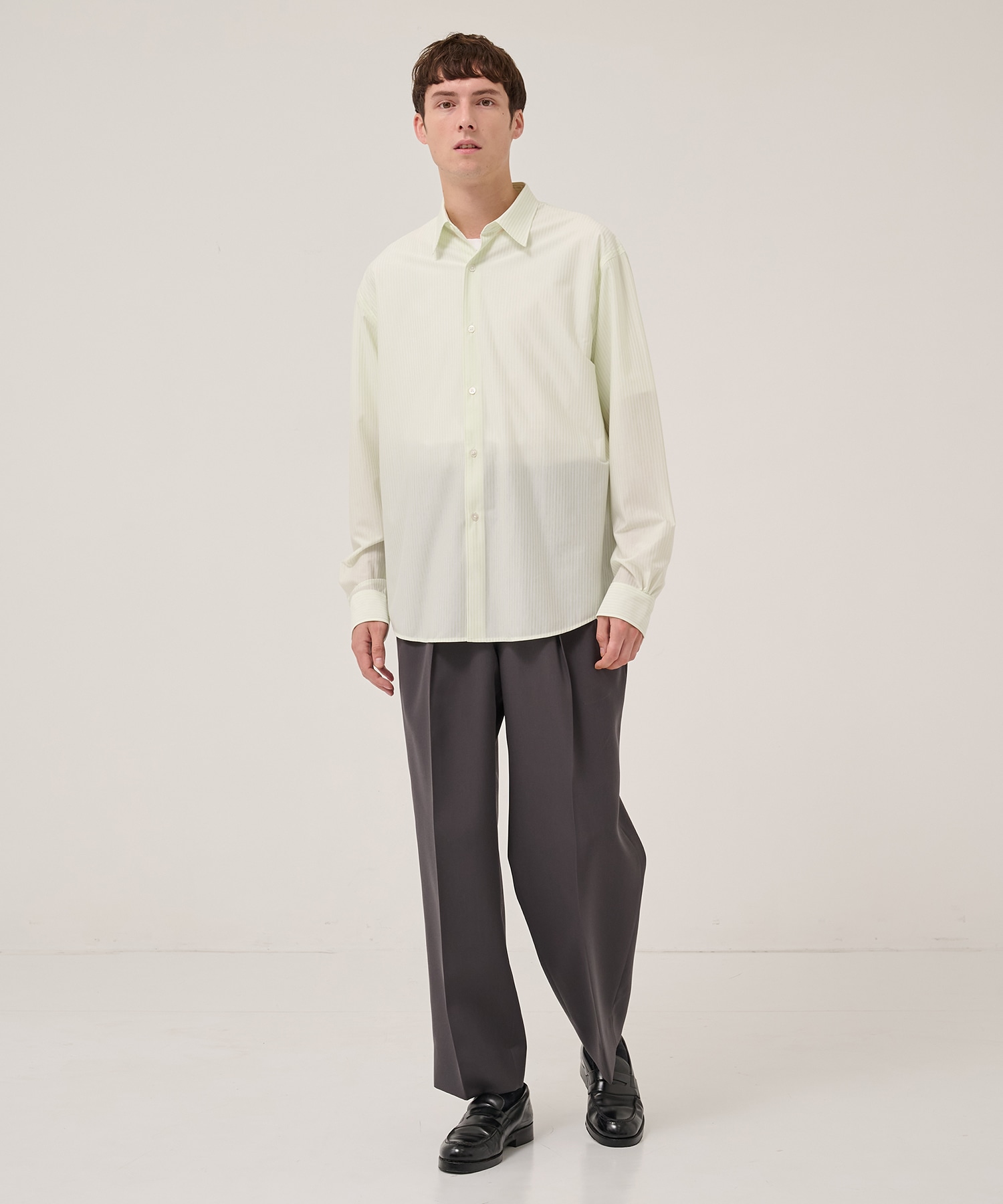 別注 46G Modest Stripe Shirt KANEMASA PHIL.