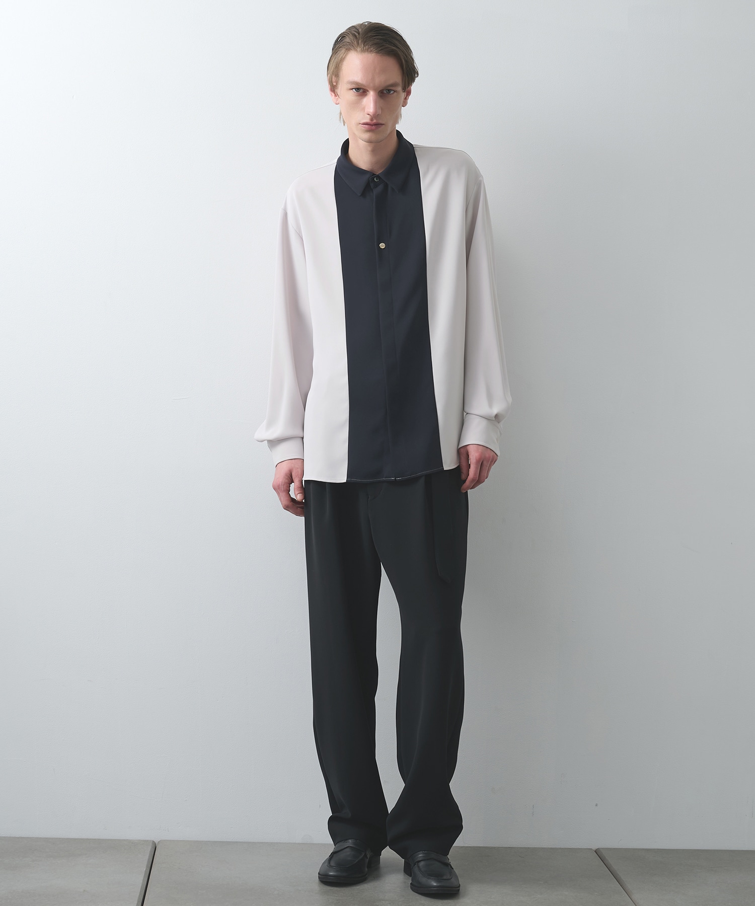CULLNI STUDIOUS別注 BICOLOR SHIRT ブラック 別注 Bi Color Shirt | CULLNI