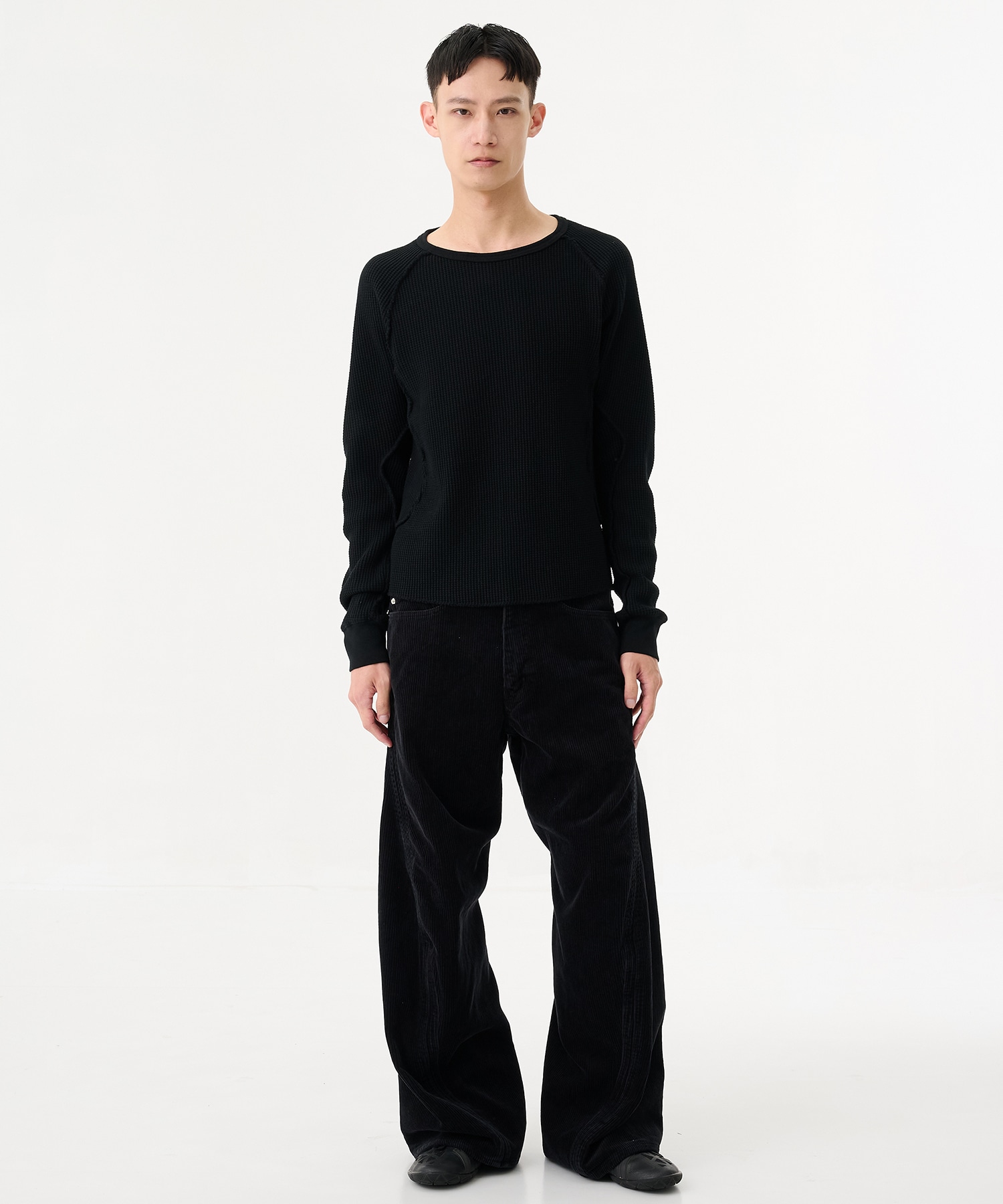 WAFFLE THERMAL LONG SLEEVE T-SHIRT NVRFRGT
