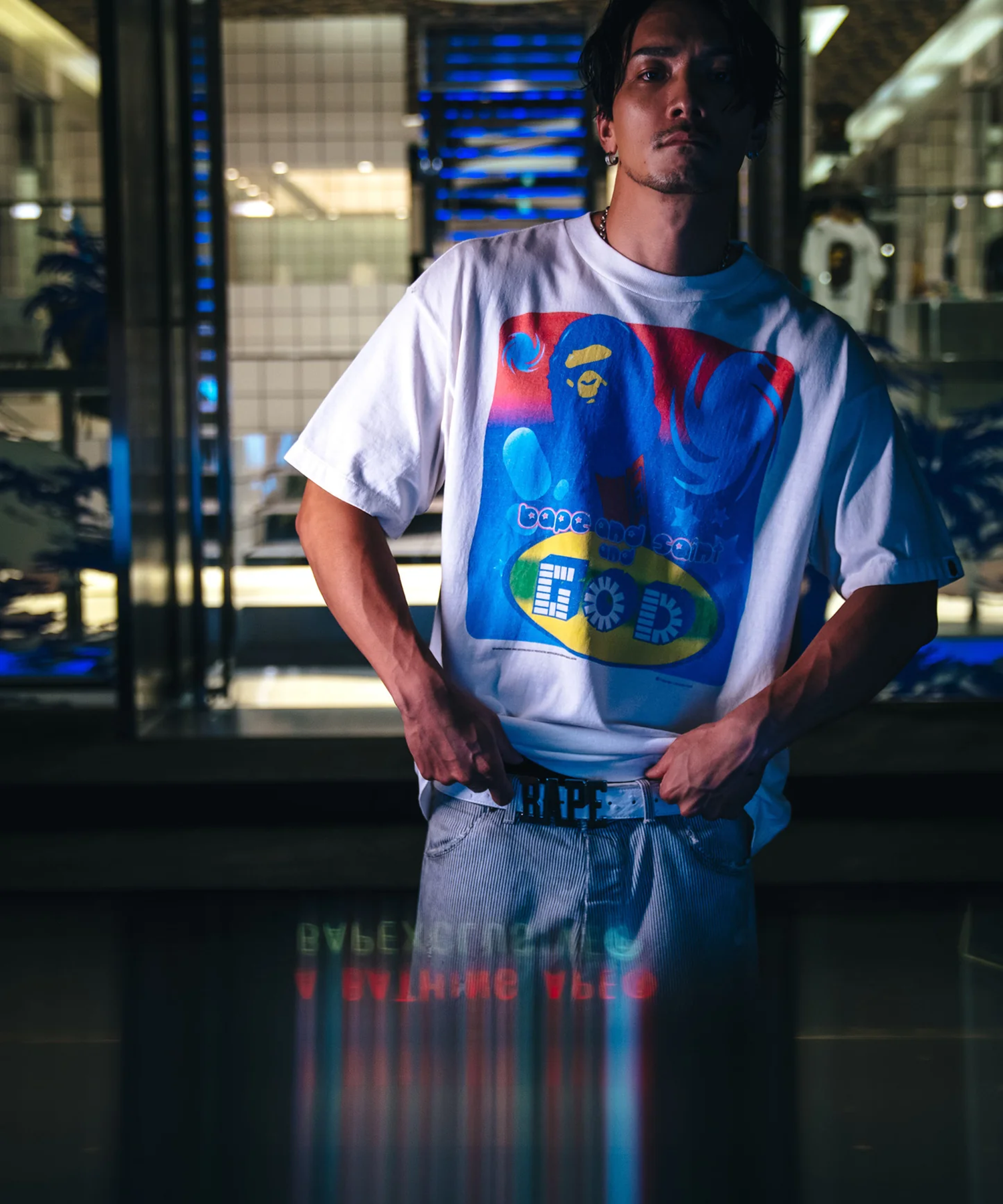 BAPE_SS TEE / GOD / SM-HR1-0000-C35 SAINT M××××××