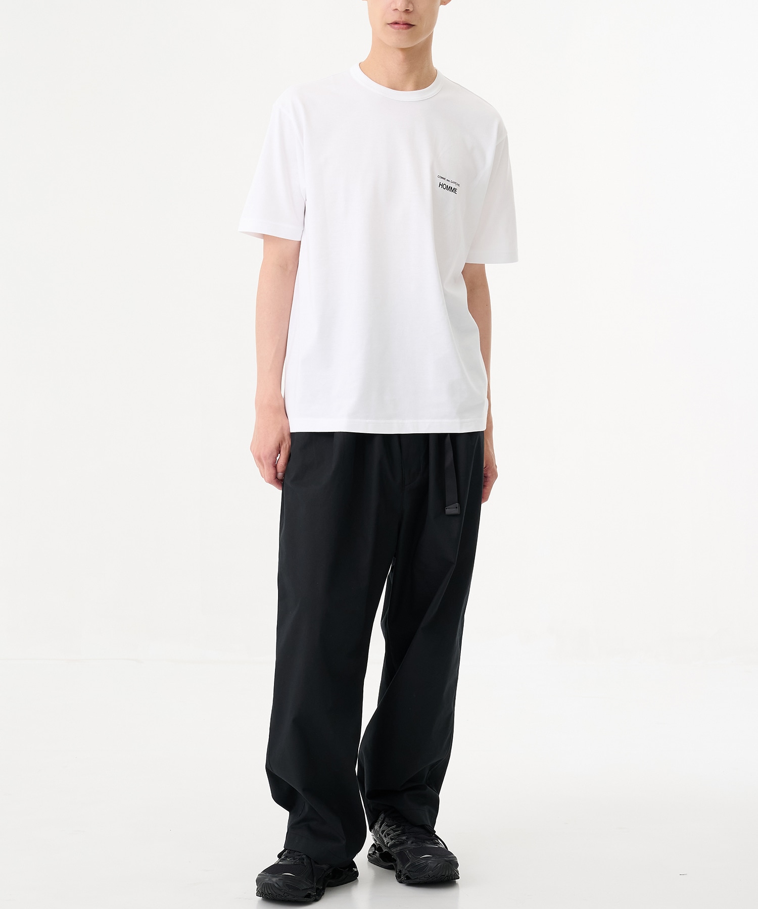 COMME des GARCONS HOMME ロゴプリント 綿天竺 半袖カットソー / HP-T101-051 COMME des GARCONS HOMME