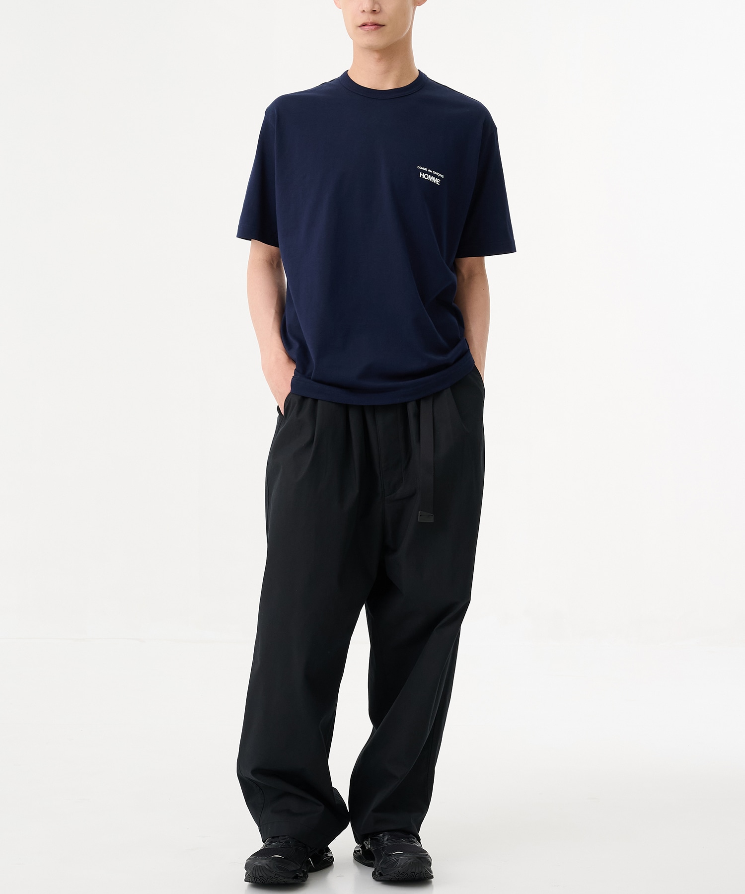 COMME des GARCONS HOMME ロゴプリント 綿天竺 半袖カットソー / HP-T101-051 COMME des GARCONS HOMME
