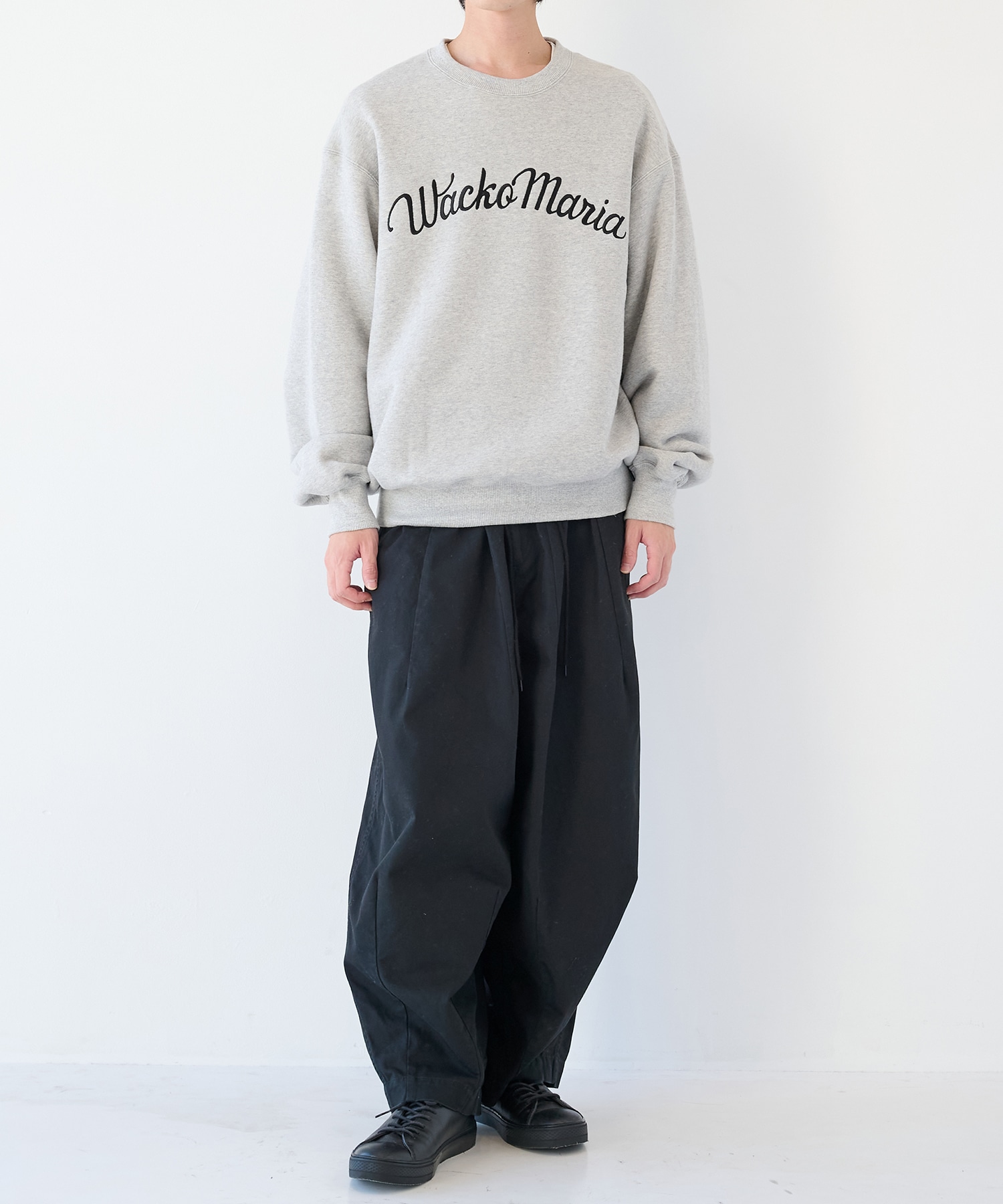 MIDDLE WEIGHT CREW NECK SWEAT SHIRT ( TYPE-1 ) WACKO MARIA