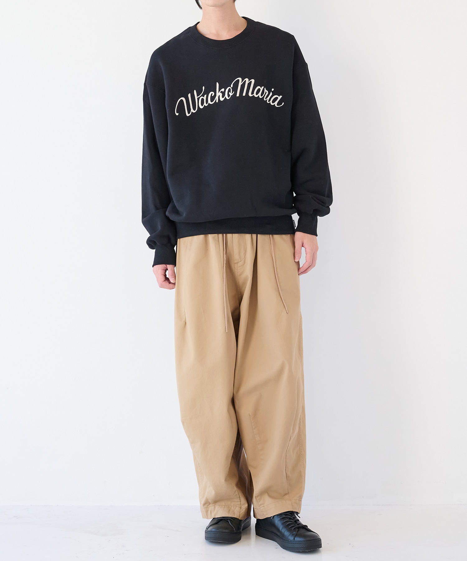 MIDDLE WEIGHT CREW NECK SWEAT SHIRT ( TYPE-1 ) WACKO MARIA