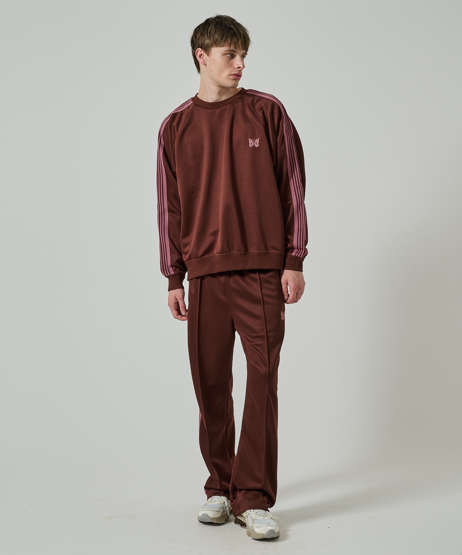 Track Crew Neck Shirt - Poly Smooth NEEDLES