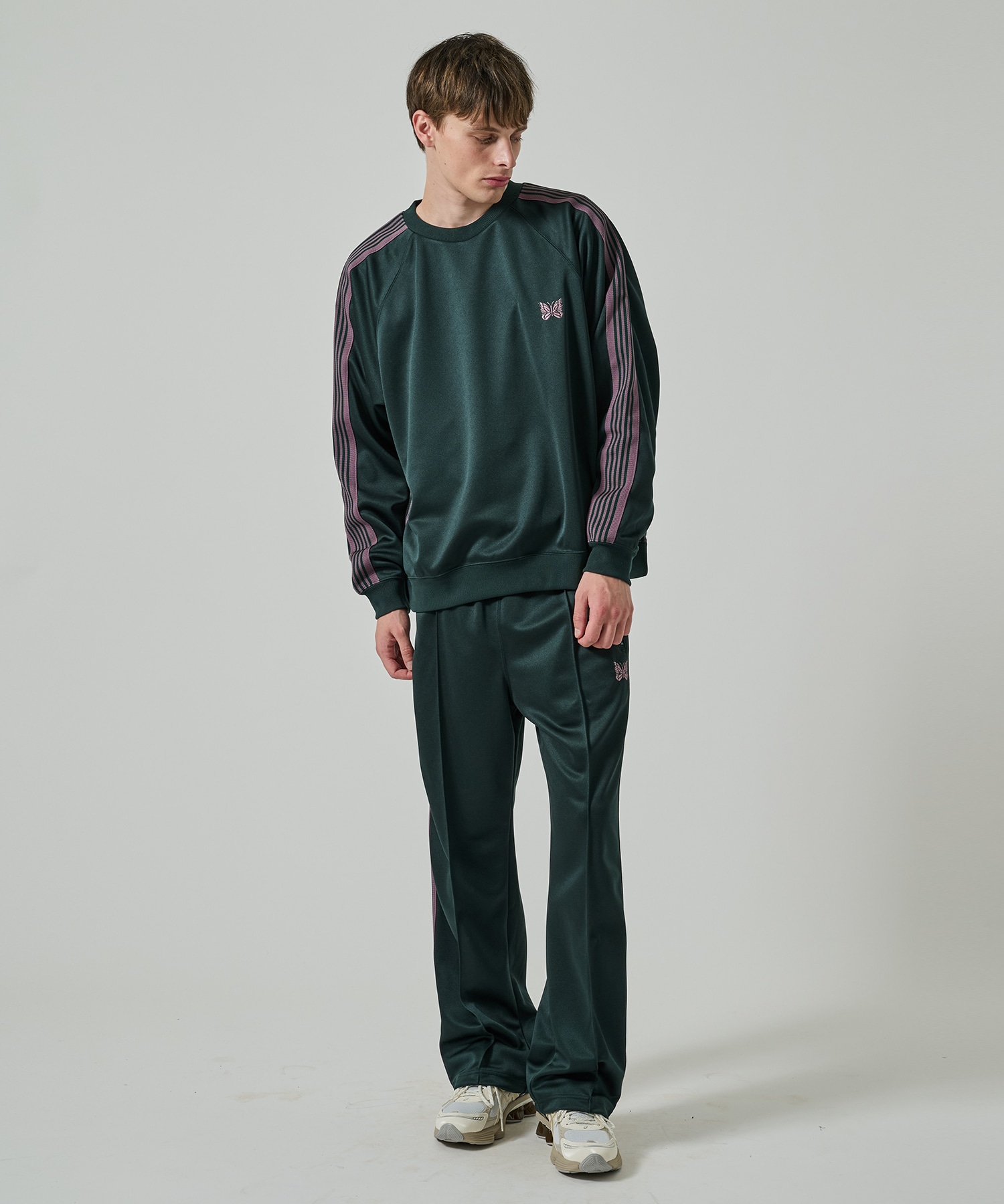 Track Crew Neck Shirt - Poly Smooth NEEDLES