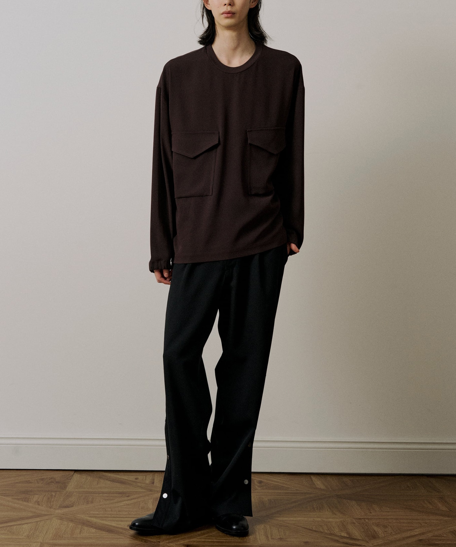 Pocket Long Sleeve Pullover UJOH HOMME