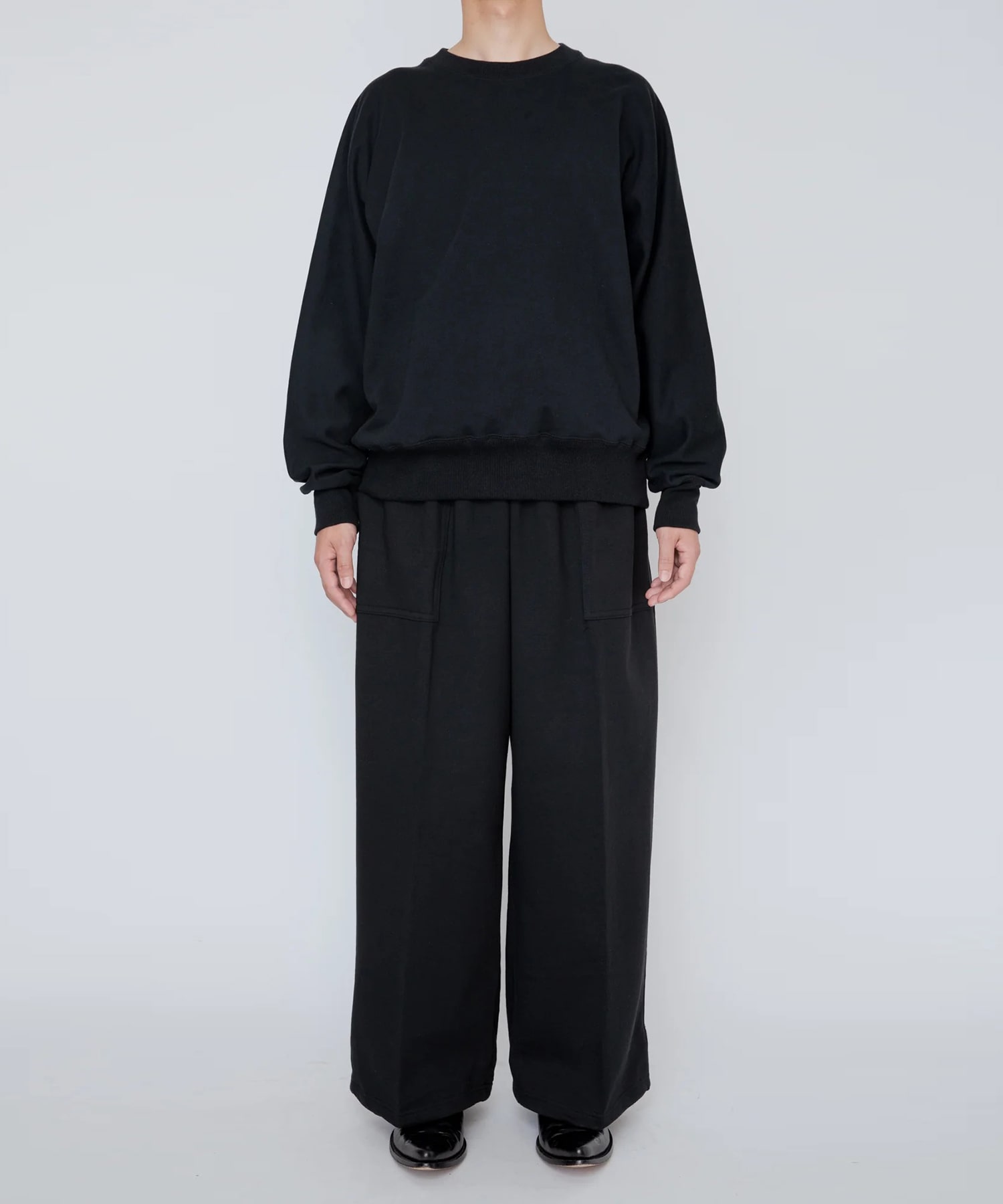 ONE-SIDE KIMONO SLEEVE SWEATSHIRT_LOOSE FIT RAINMAKER