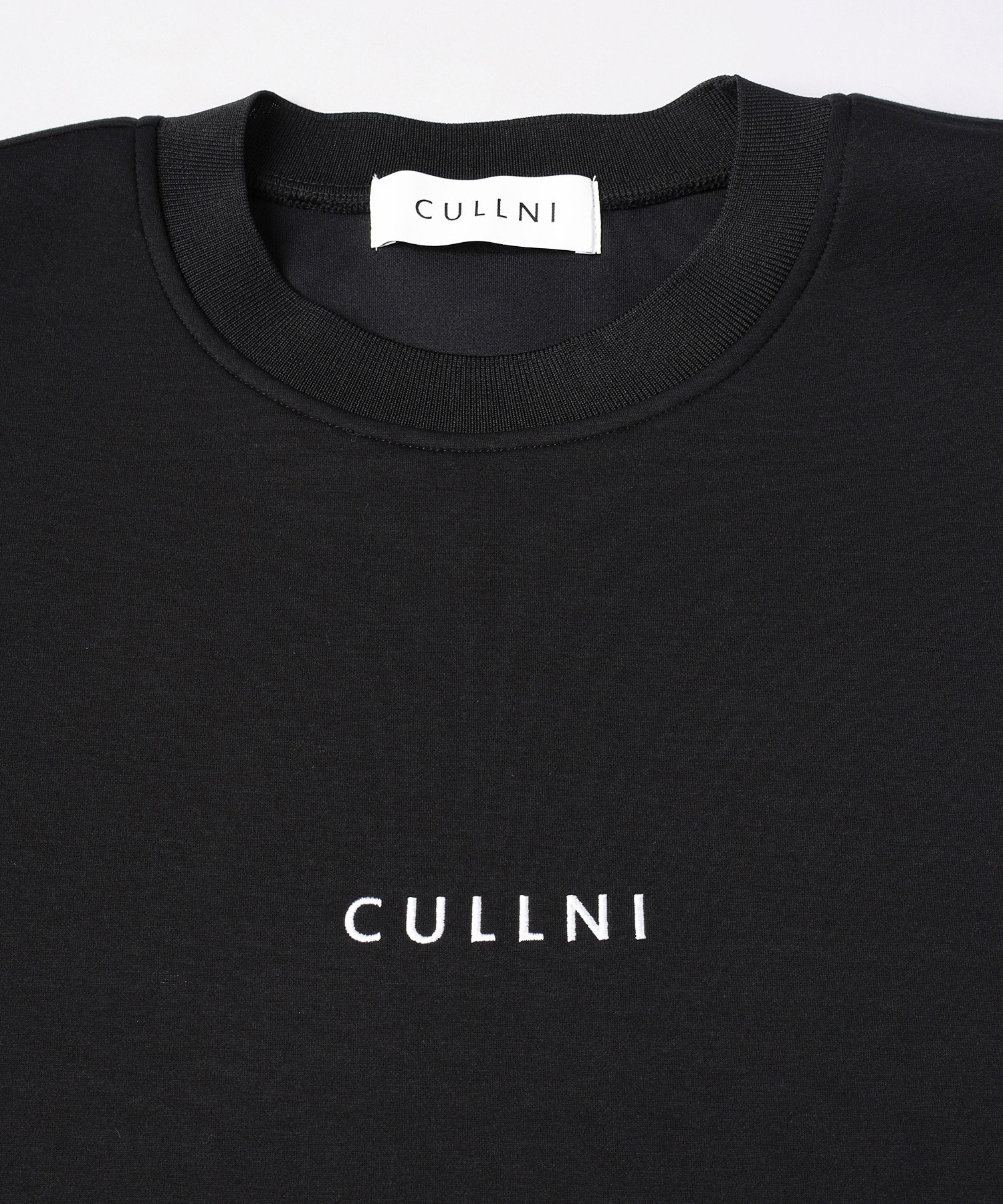 CULLNI Logo Embroidery Long Sleeve Pullover CULLNI