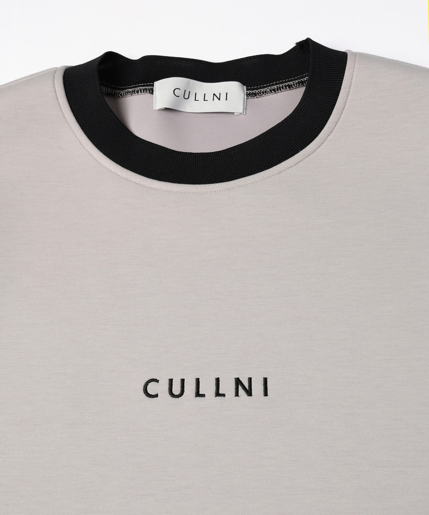 CULLNI Logo Embroidery Long Sleeve Pullover CULLNI