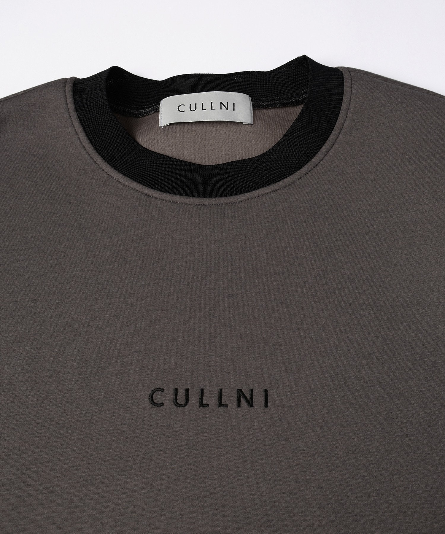 CULLNI Logo Embroidery Long Sleeve Pullover CULLNI